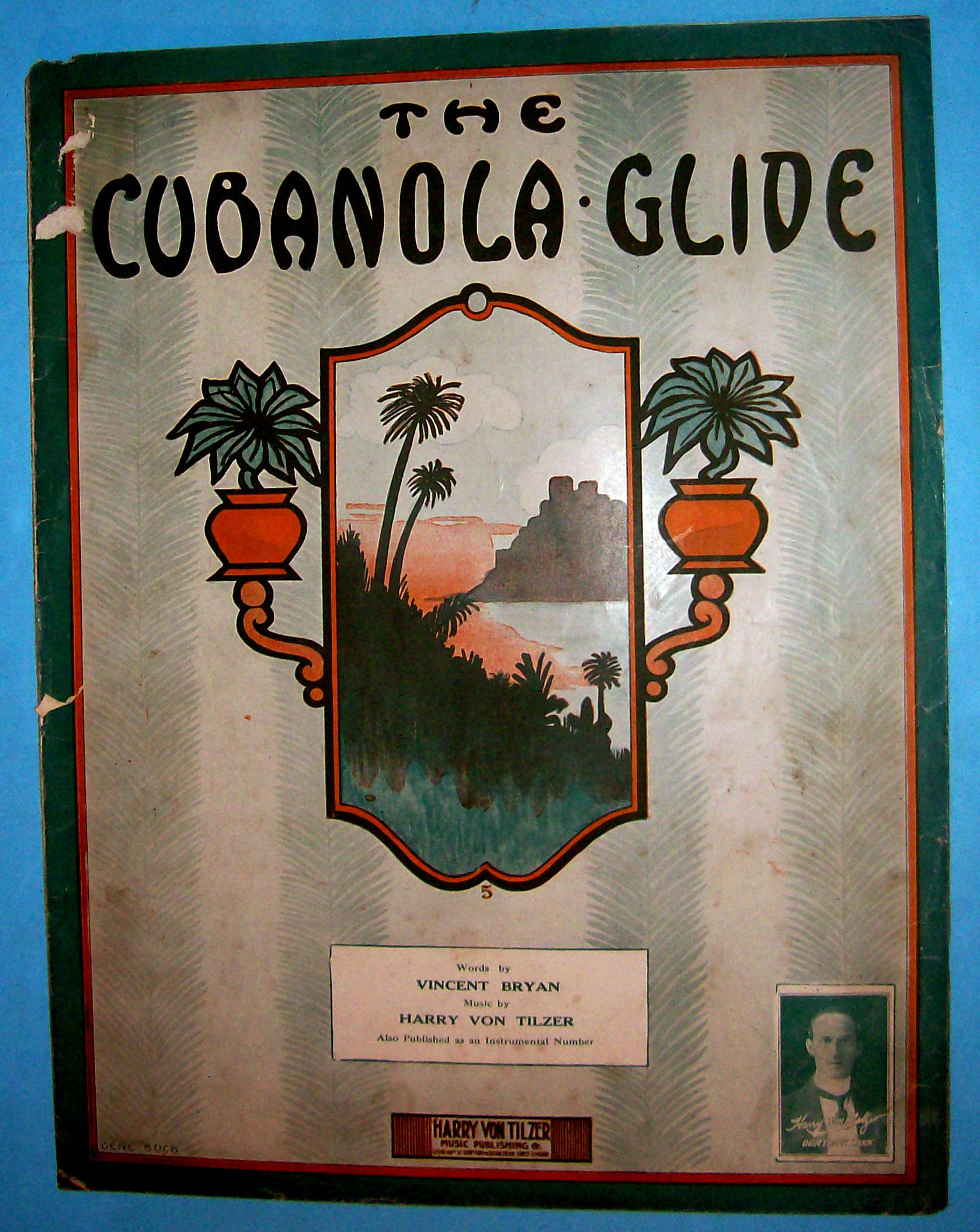Sheet Music For 1909 The Cubanola Glide