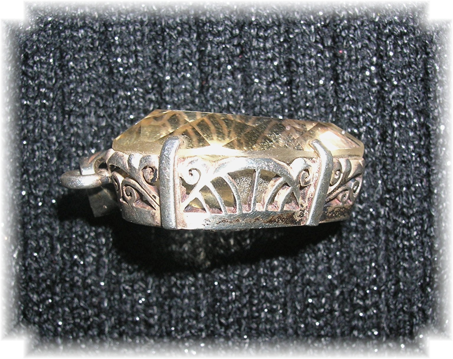 Sterling Silver Pear Shaped Lemon Citrine Pendant
