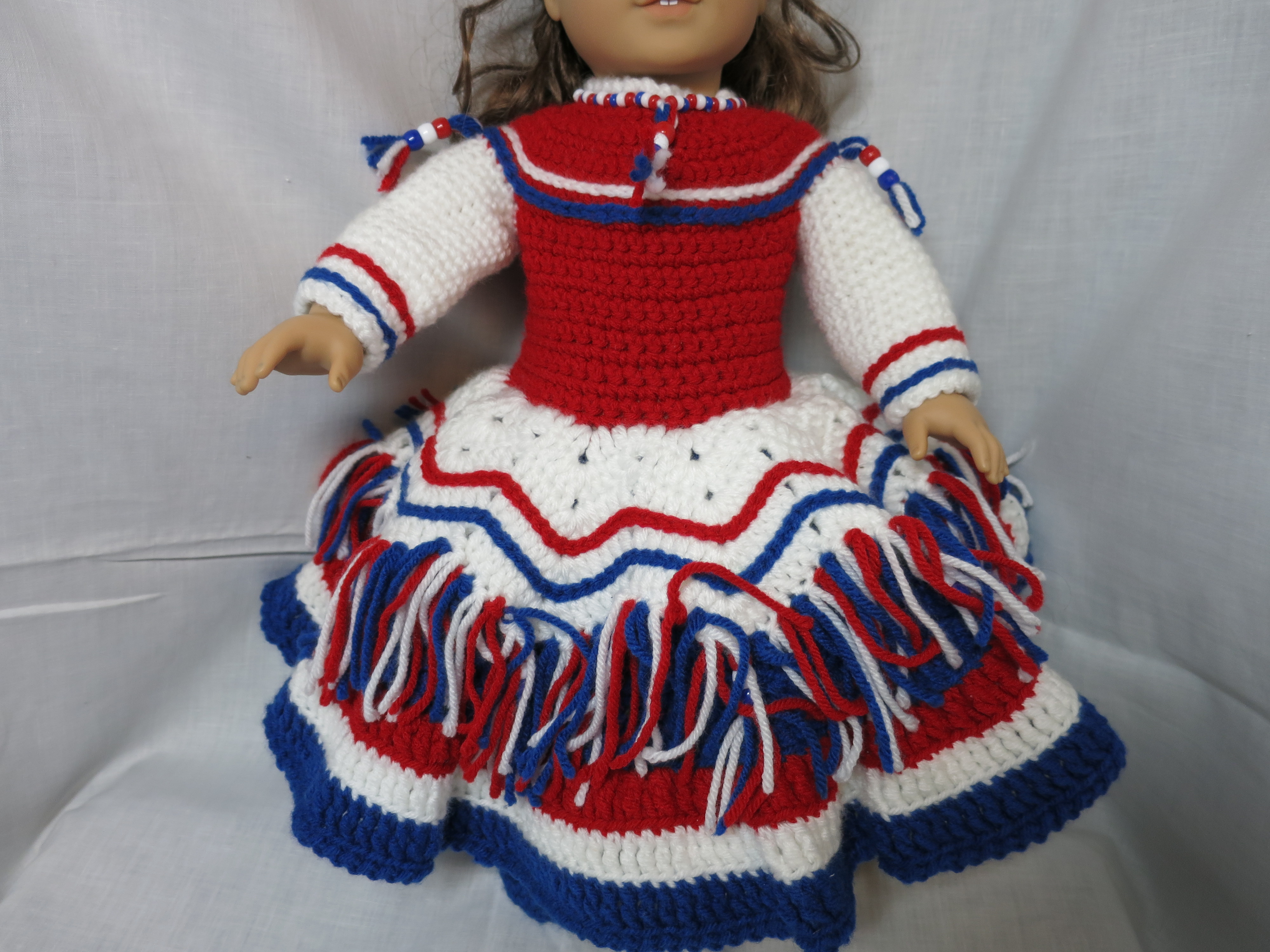 Patriotic Dress Shoes Headband fits 18 inch doll American Doll