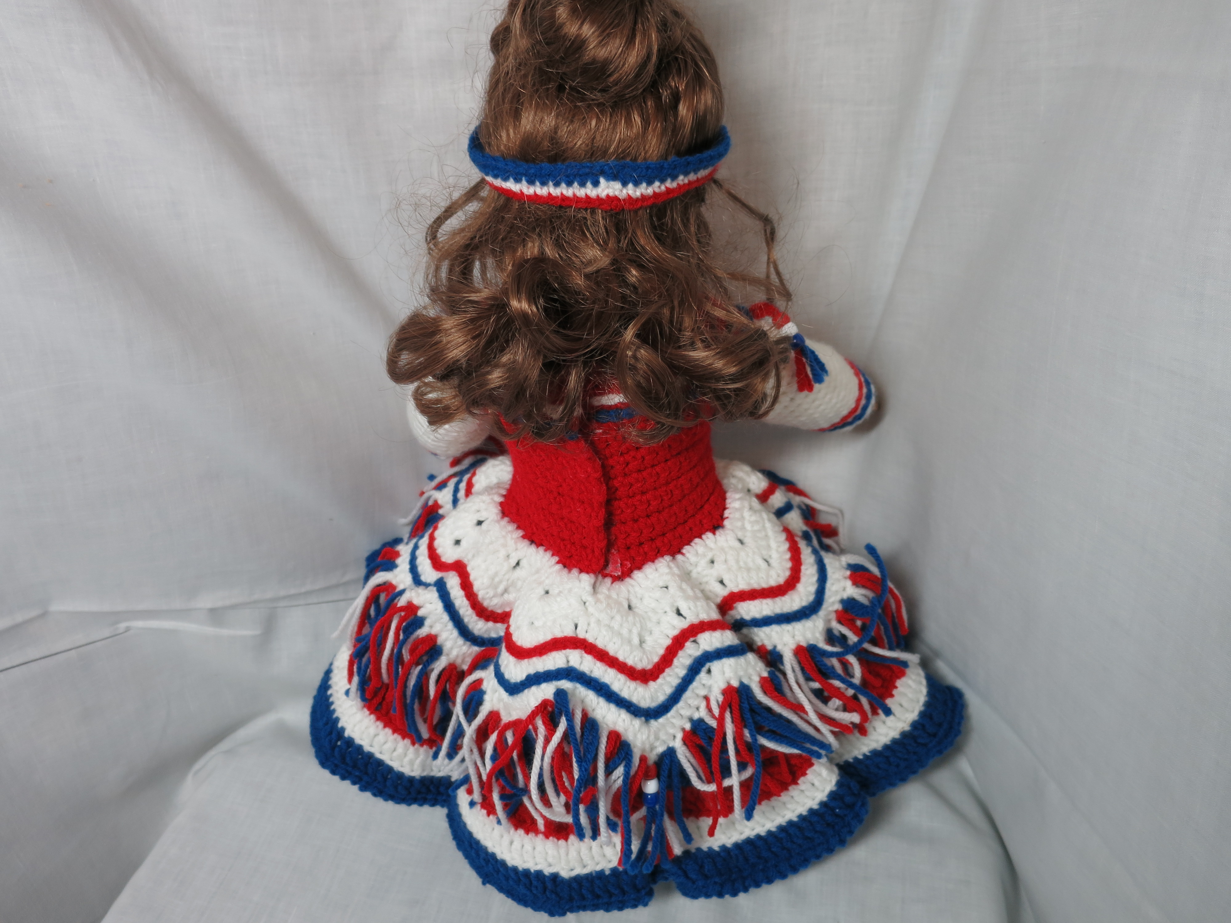 Patriotic Dress Shoes Headband fits 18 inch doll American Doll