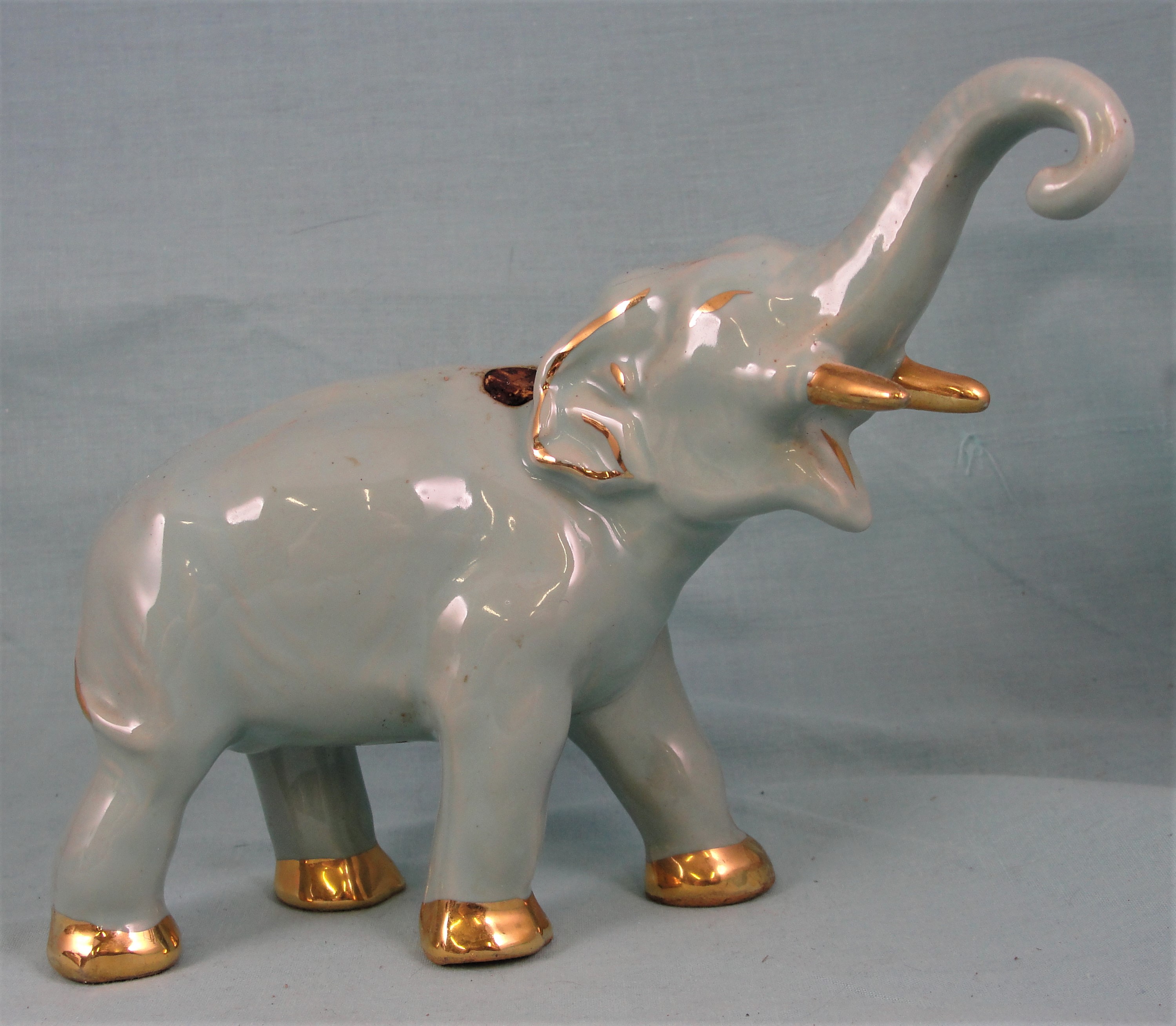 1930s/1940s Pottery Elephant Delatour Liqueur Bottle