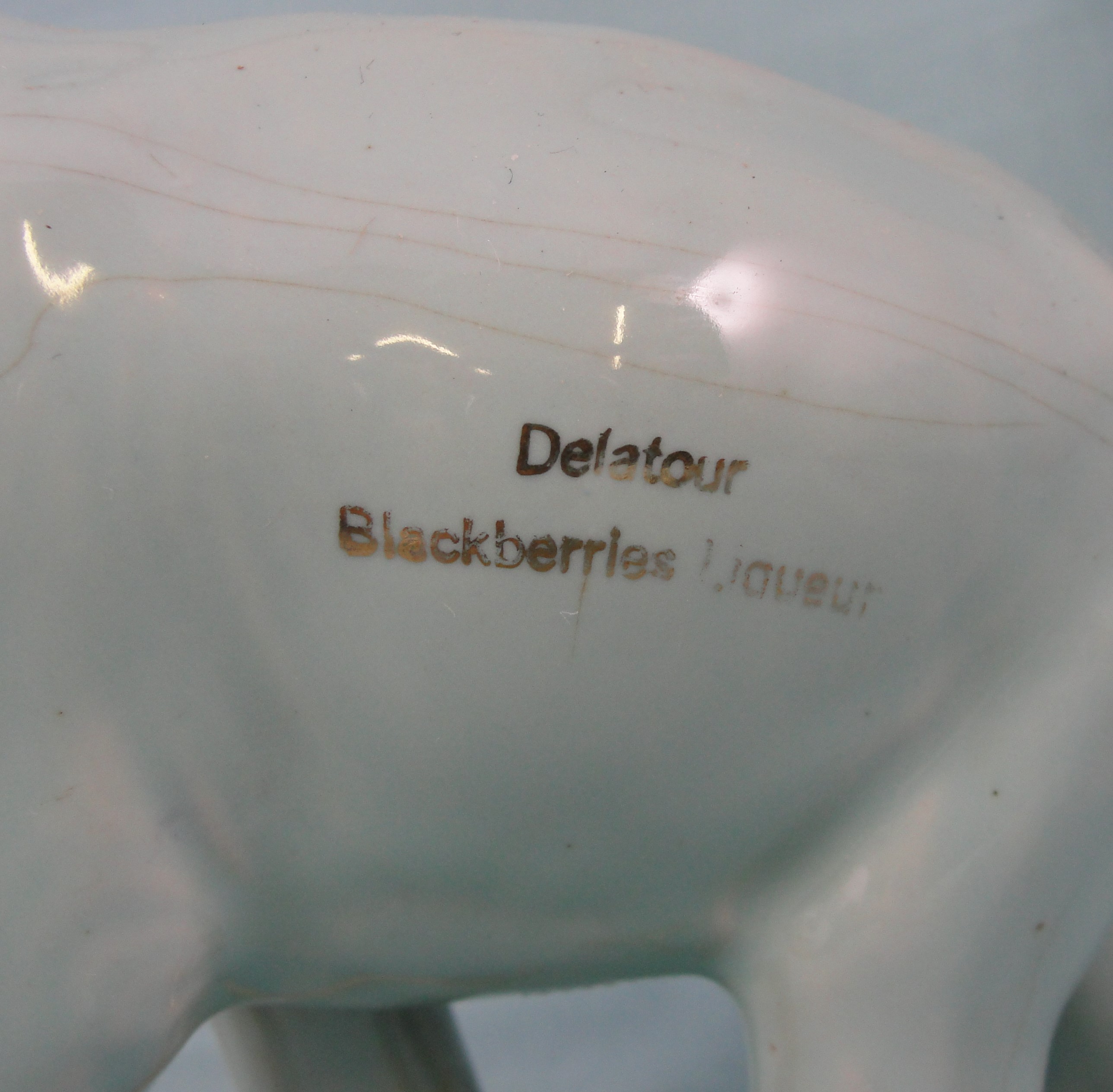 1930s/1940s Pottery Elephant Delatour Liqueur Bottle