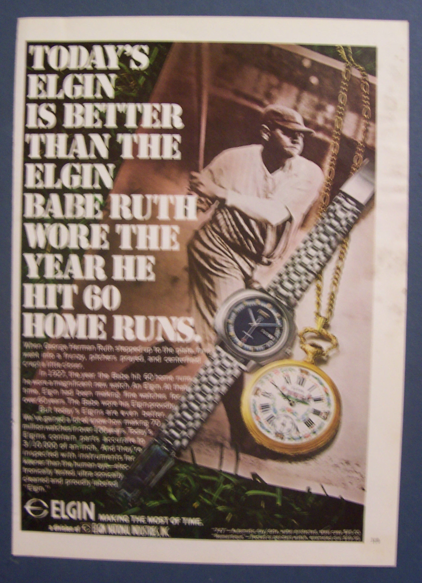 1970  Elgin  Watches  With  Babe  Ruth