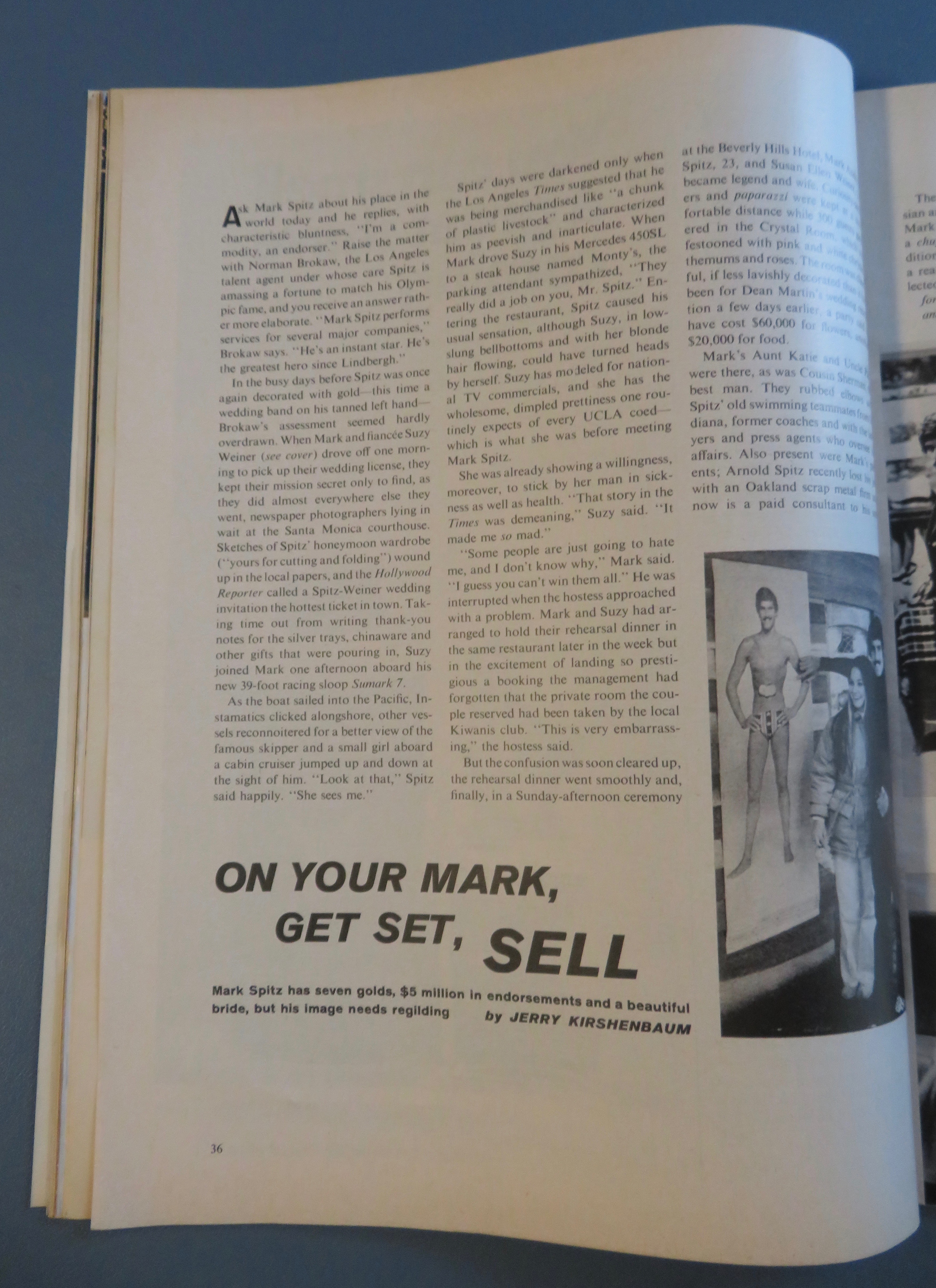 Sports Illustrated Magazine-May 14, 1973-Mark & Suzy