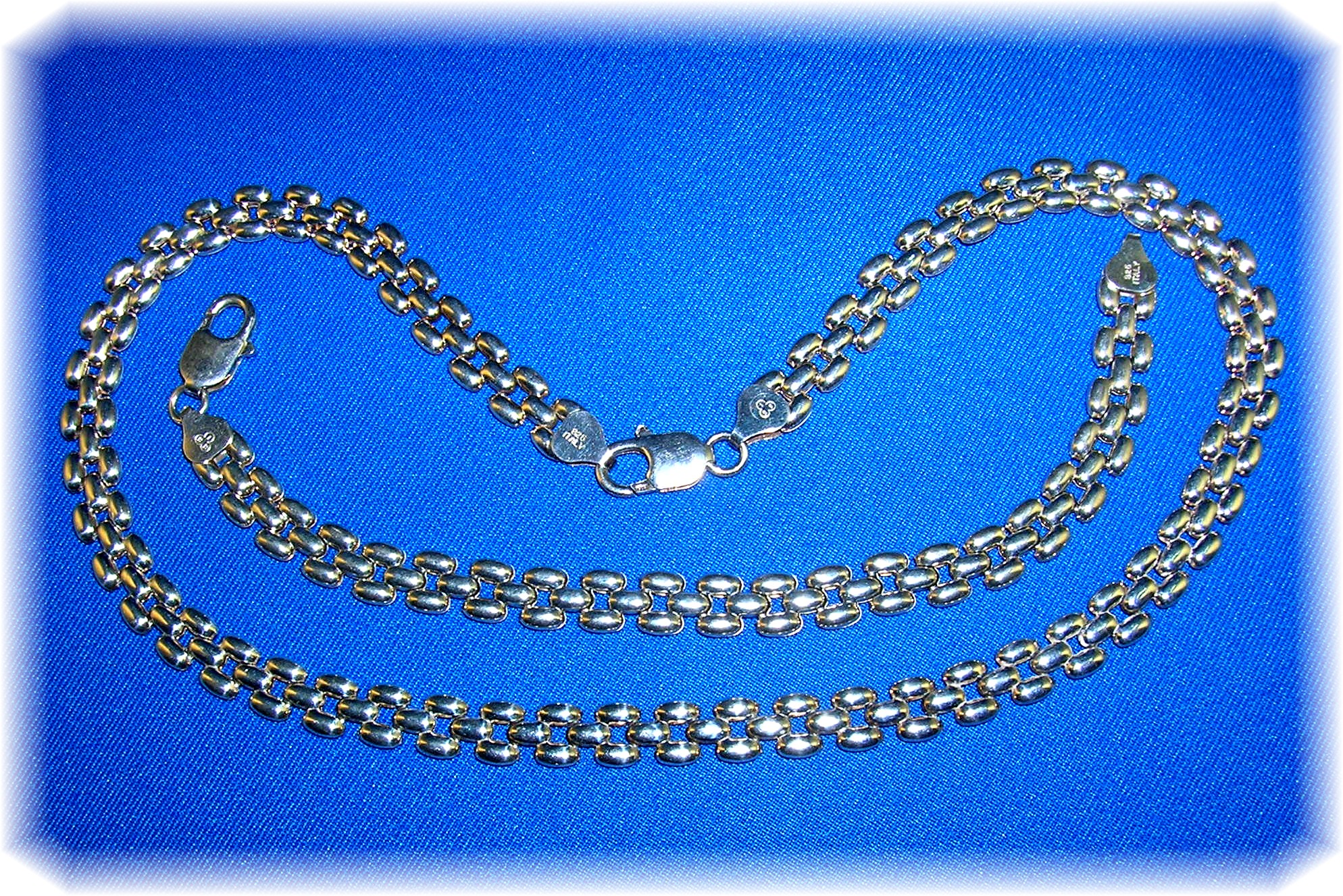 Necklace and Bracelet  Sterling Silver ITALY