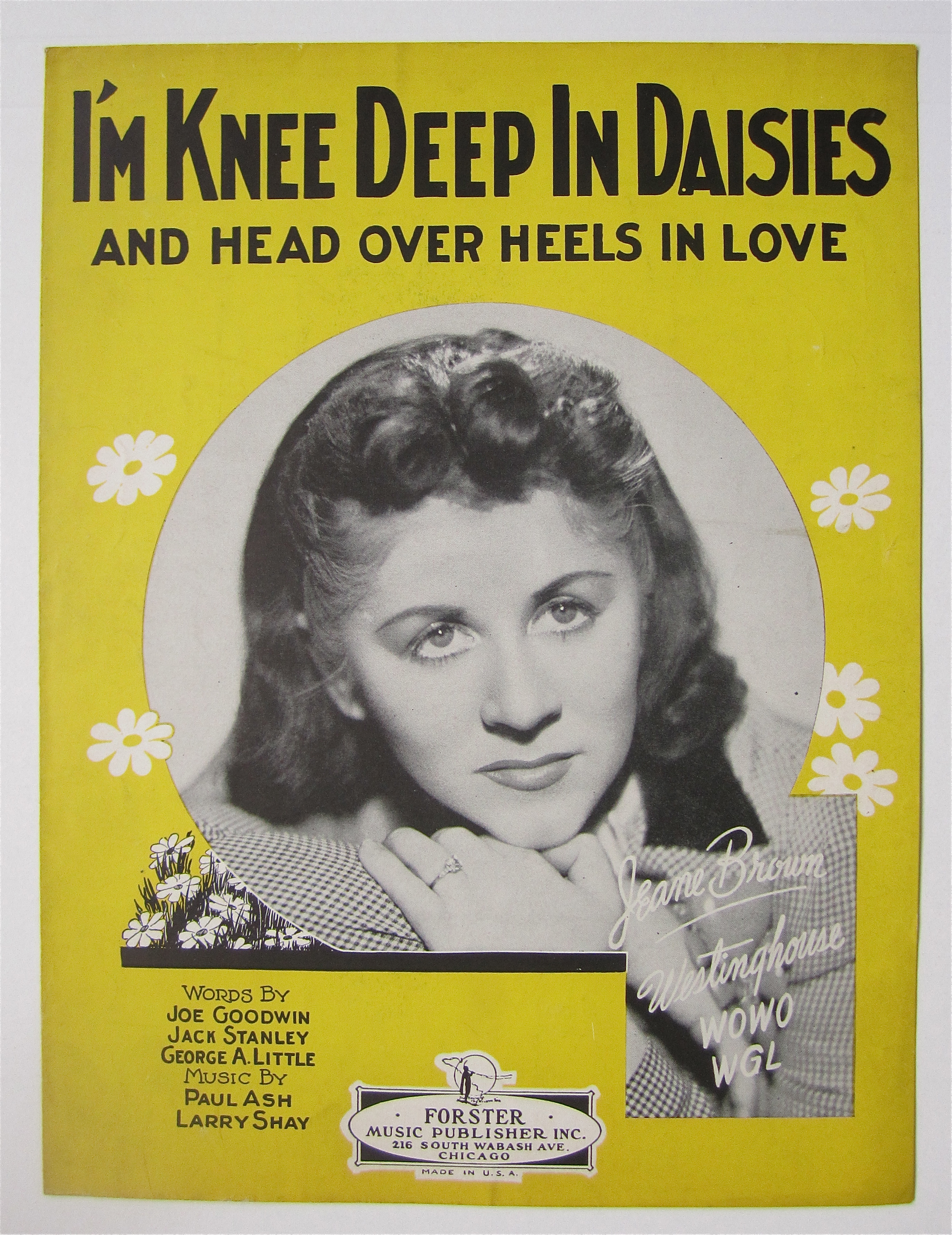 Sheet Music 1925 I'm Knee Deep IN Daisies