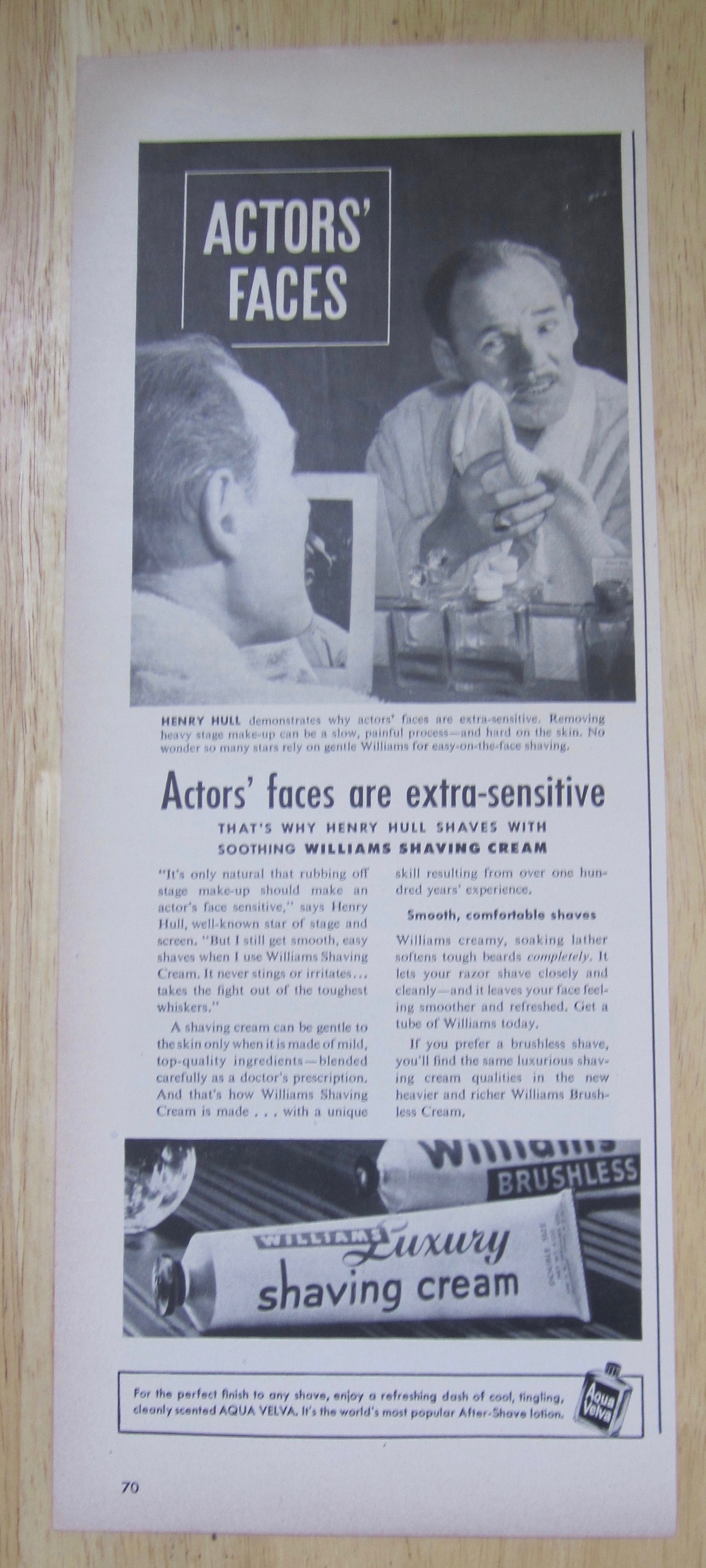 1949 Williams Luxury Shaving Cream with Henry Hull