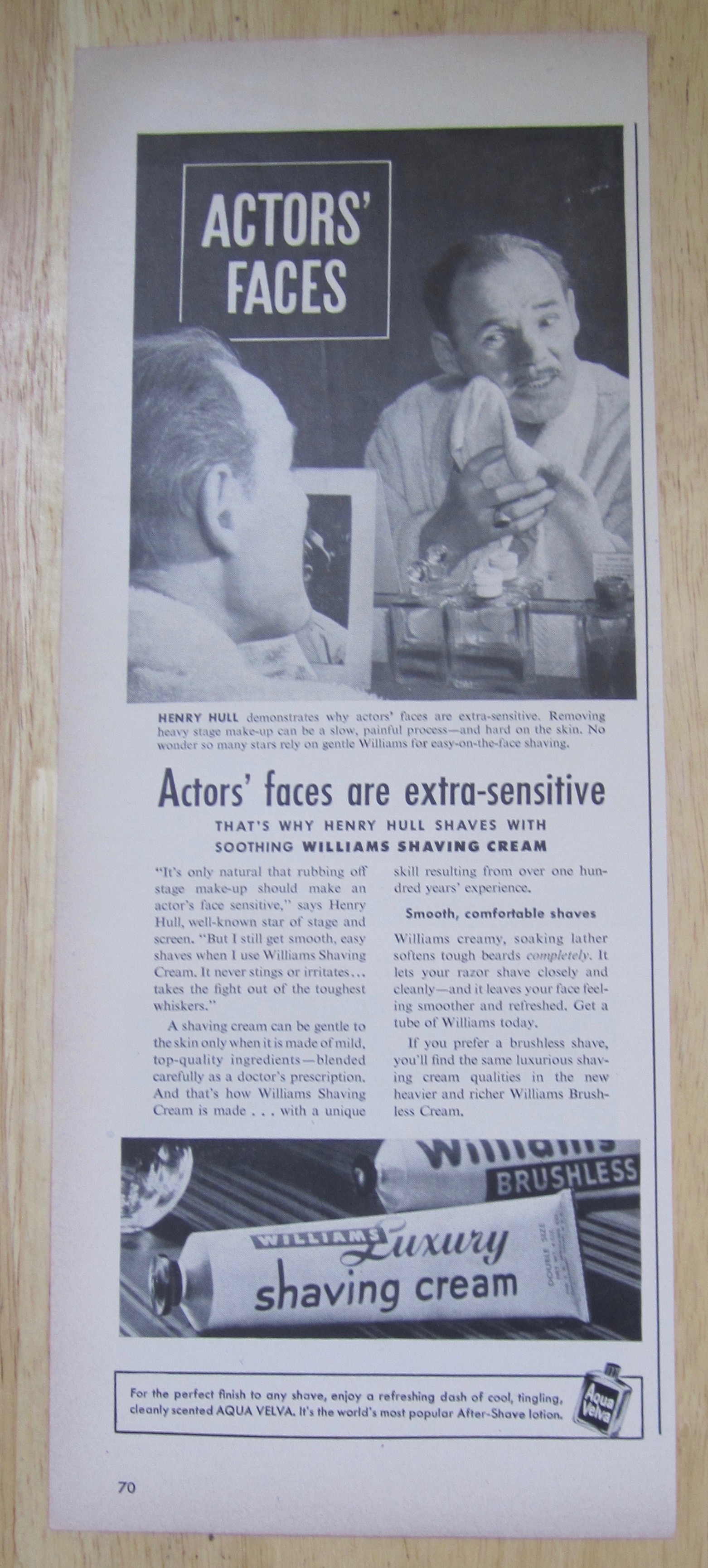 1949 Williams Luxury Shaving Cream with Henry Hull
