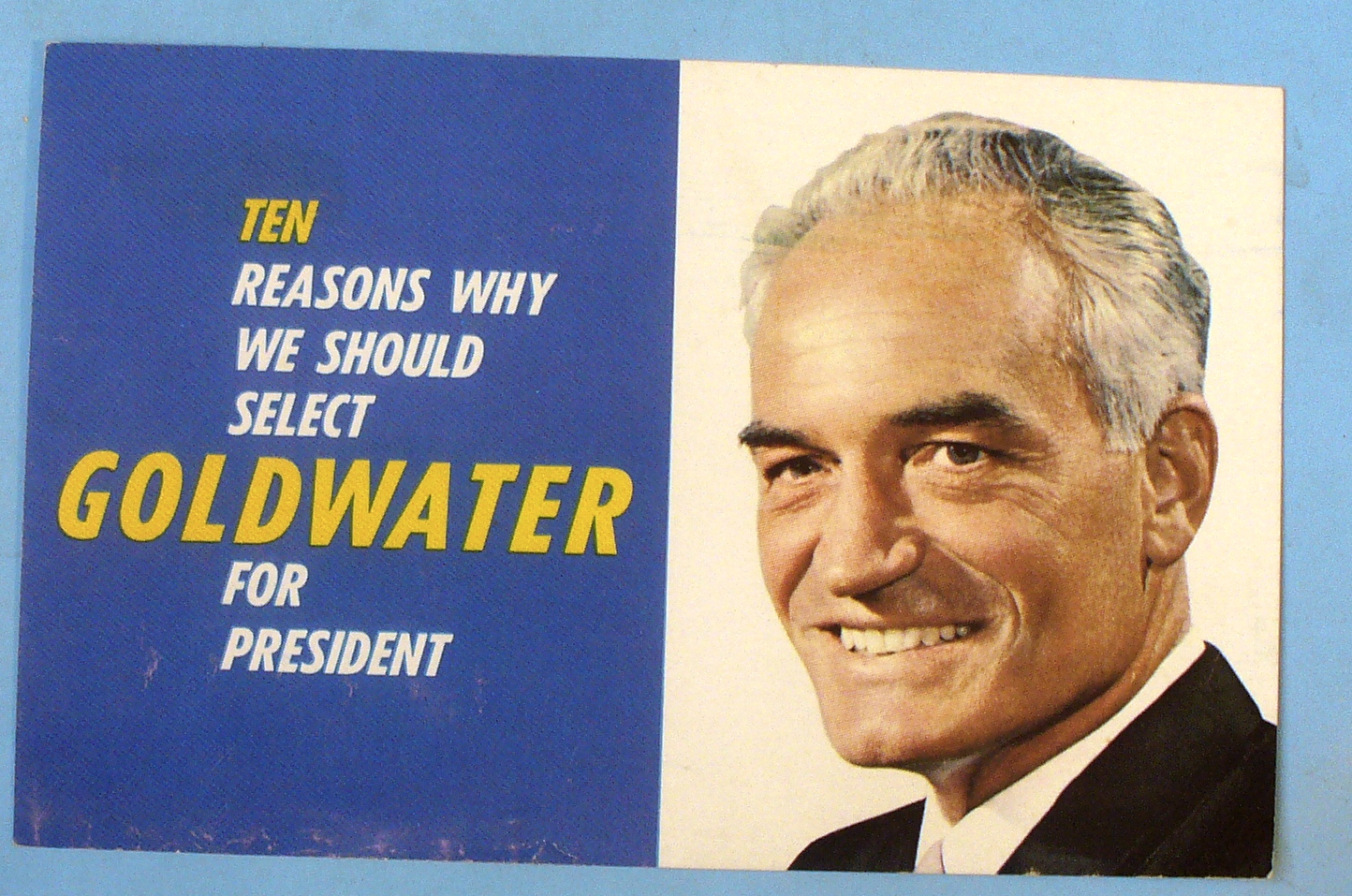 Barry Goldwater For President Postcard-Ten Reasons Why