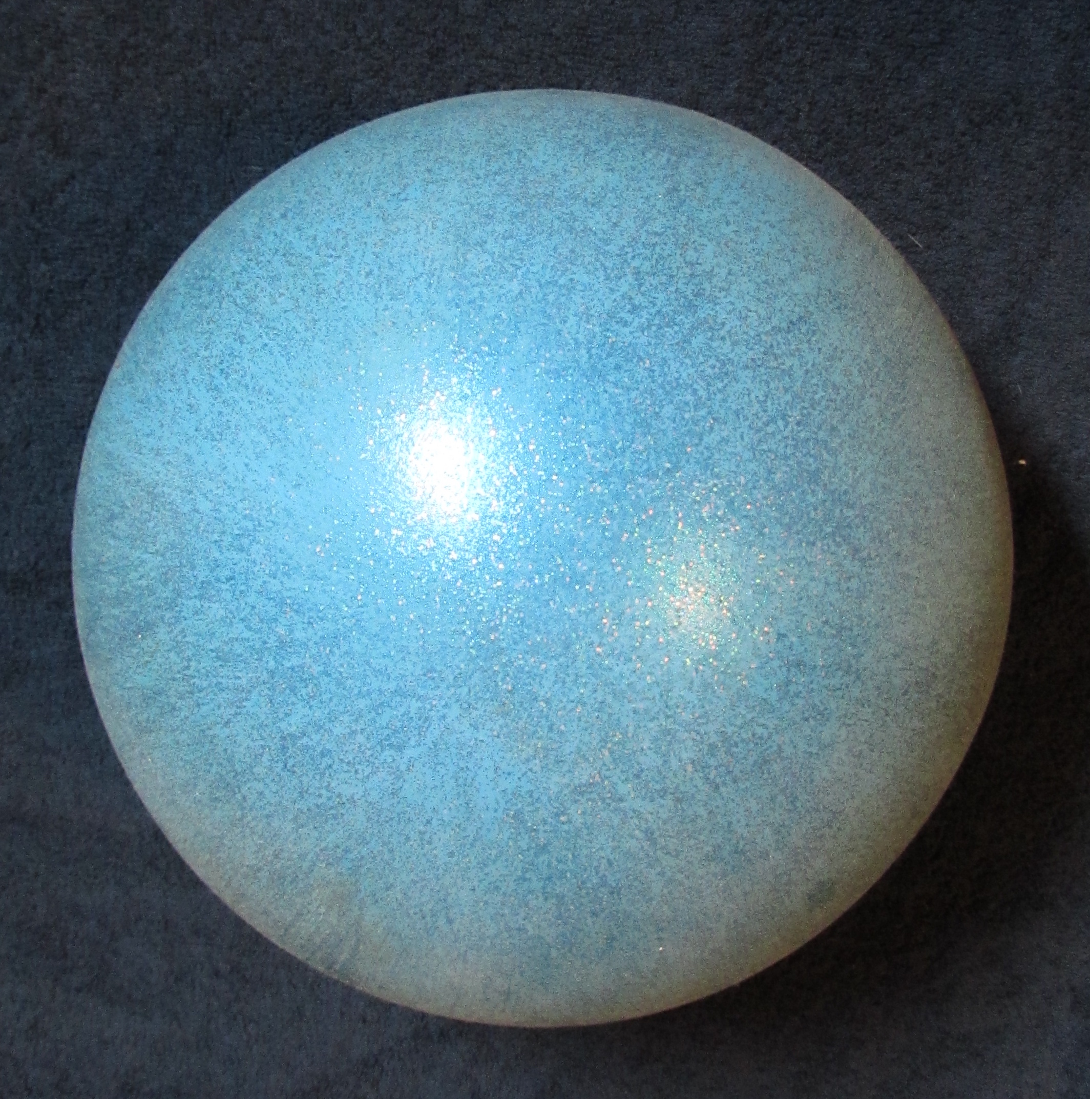 Ceramic Garden Ball and Pedestal circa 1970s