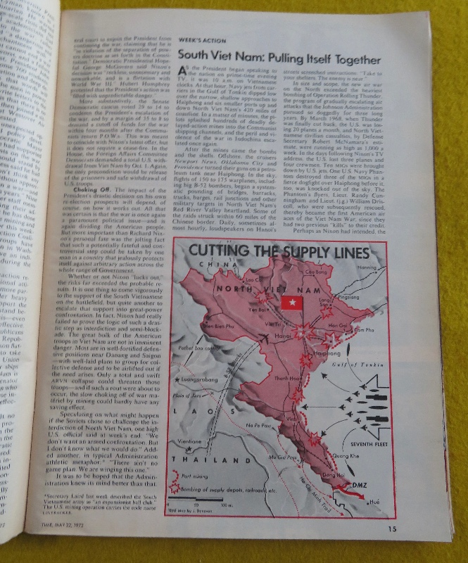 Time Magazine May 22, 1972 Nixon Strikes Back