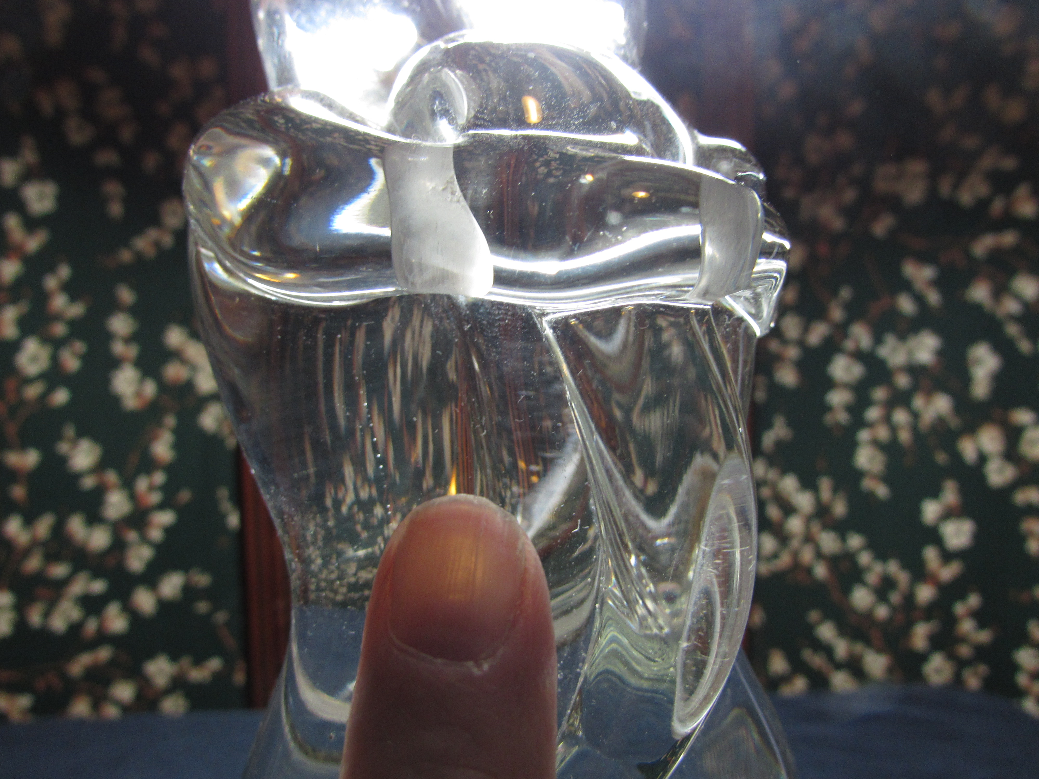 Murano Glass Embracing Lovers Sculpture