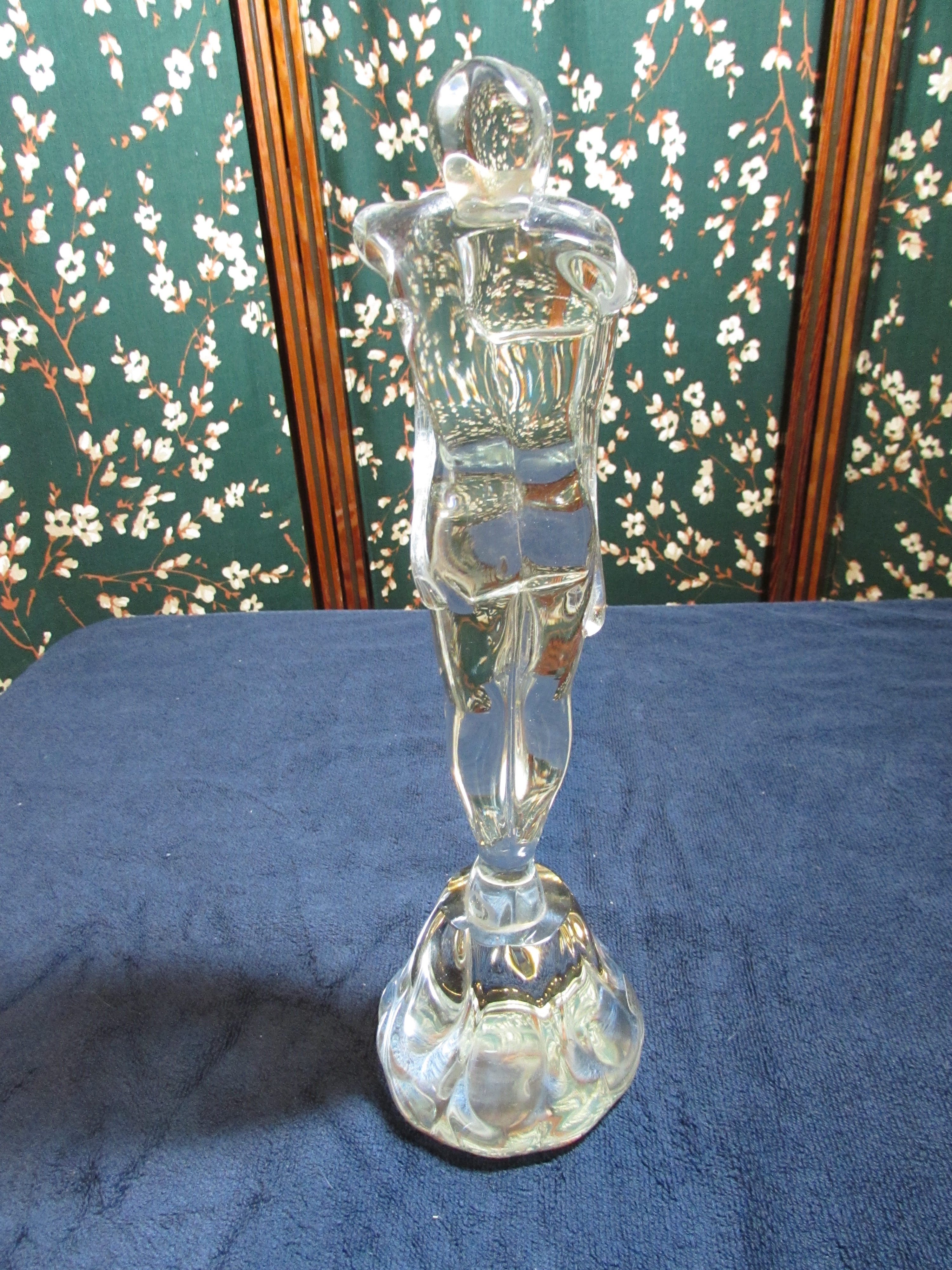Murano Glass Embracing Lovers Sculpture