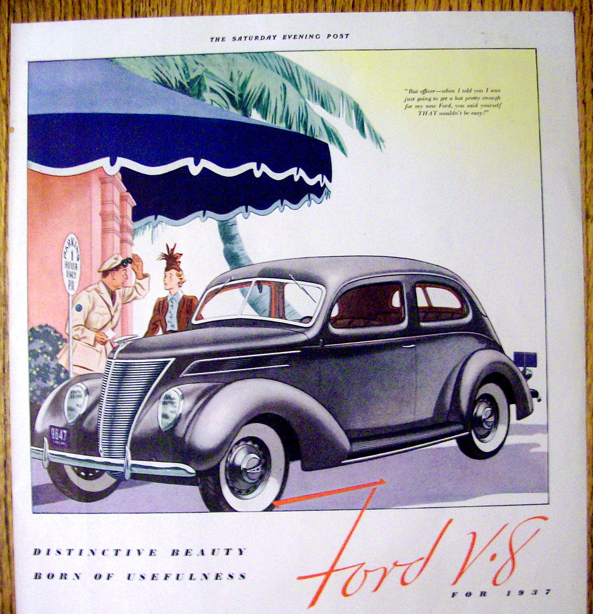 1937 Ford V-8 with a Great Black V-8