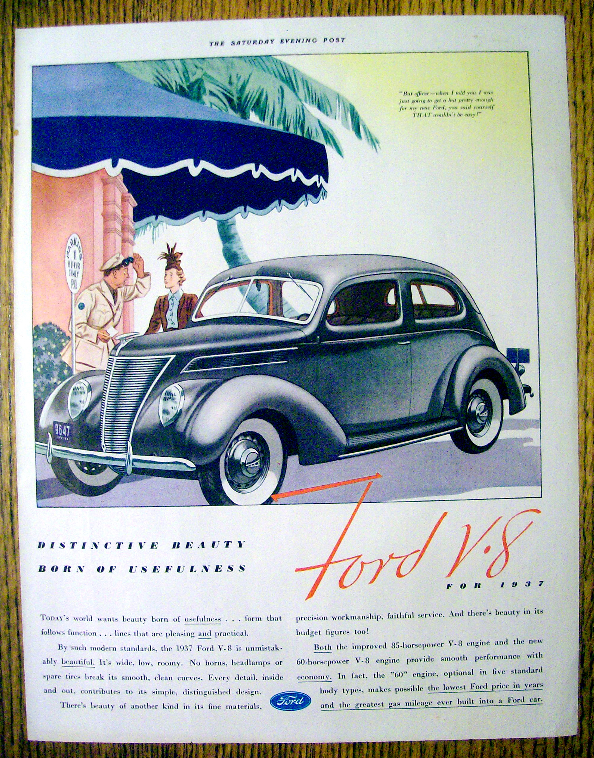 1937 Ford V-8 with a Great Black V-8