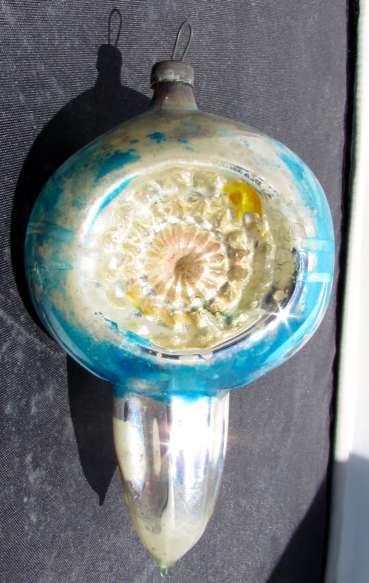 Blown Glass Christmas Bulb Ornament