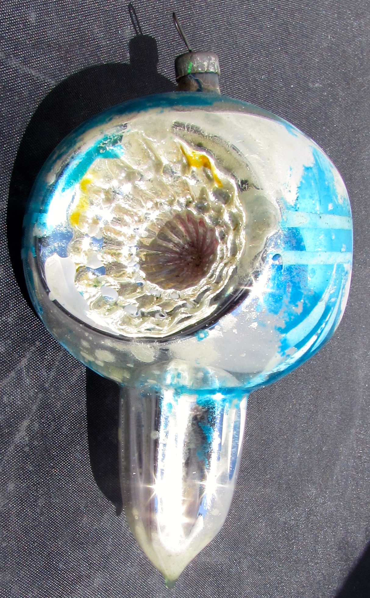 Blown Glass Christmas Bulb Ornament