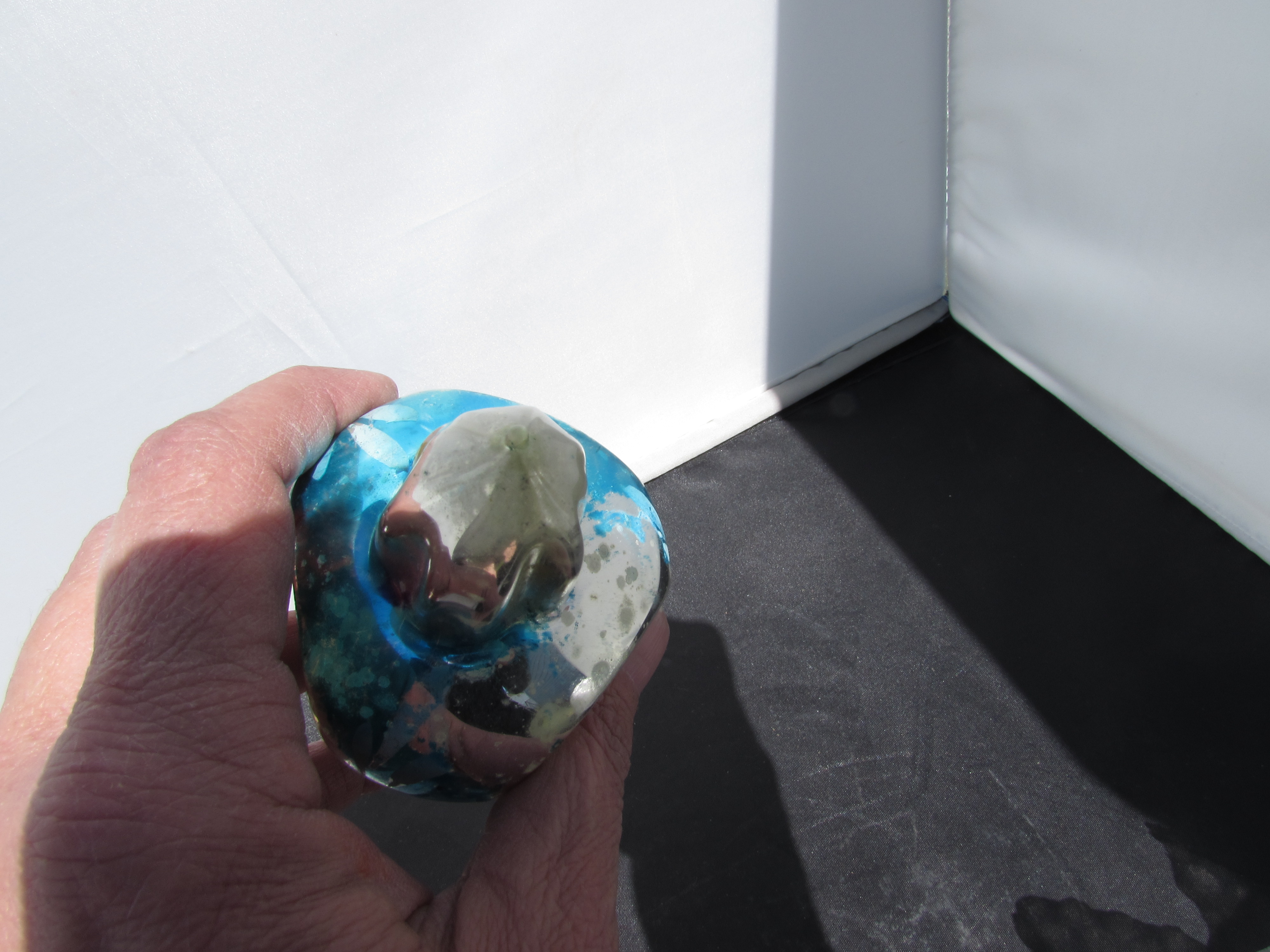 Blown Glass Christmas Bulb Ornament