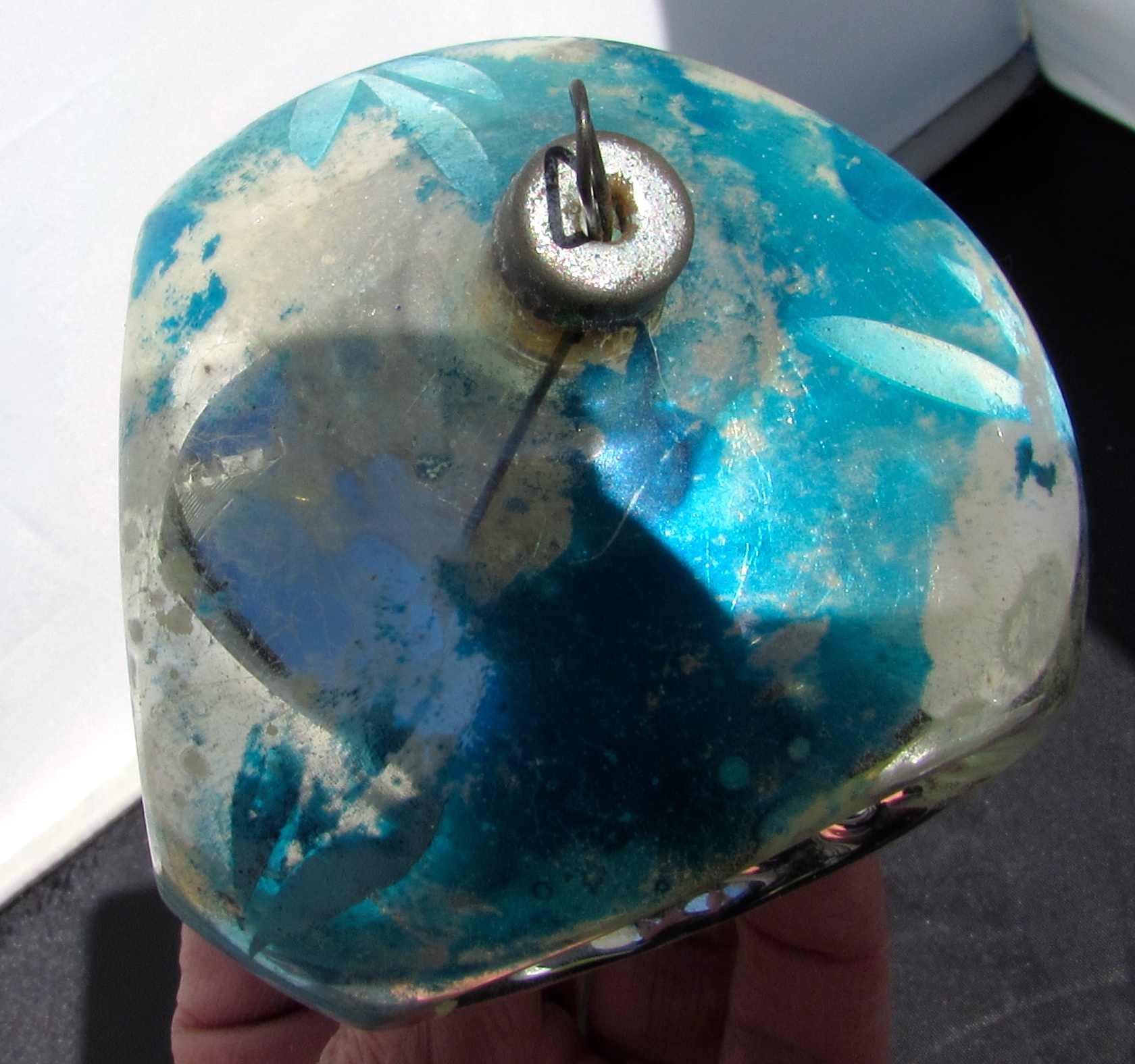 Blown Glass Christmas Bulb Ornament
