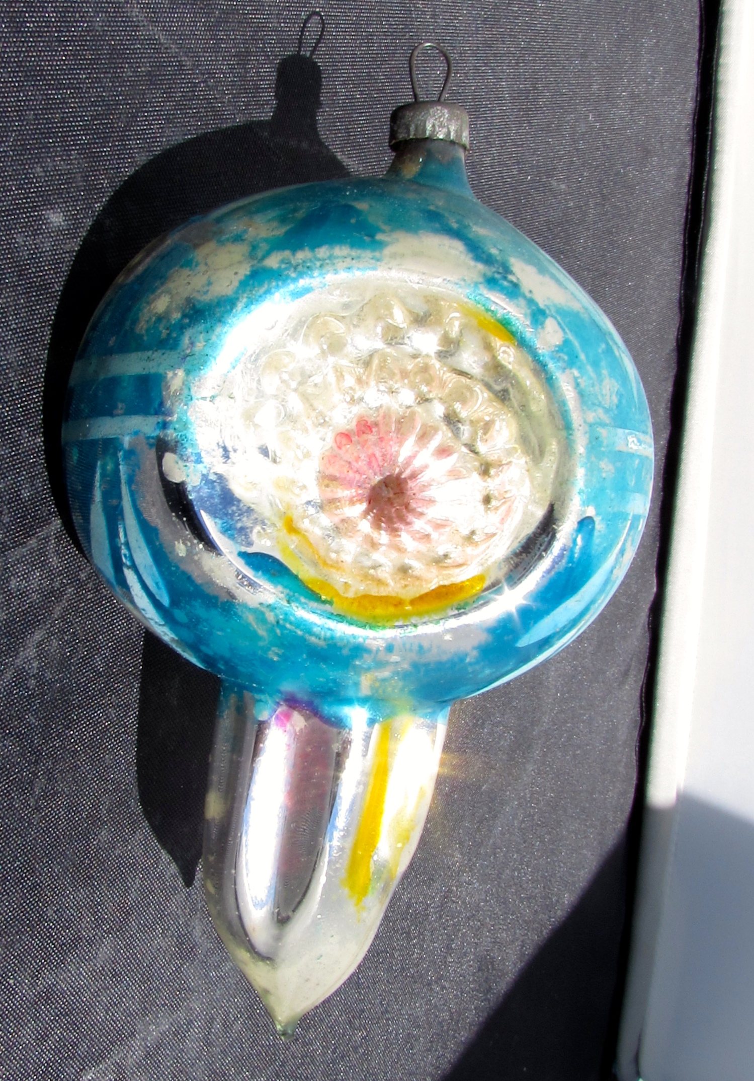 Blown Glass Christmas Bulb Ornament