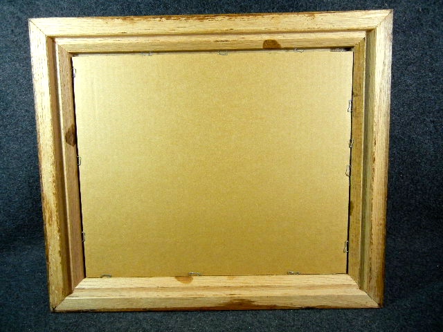 Framed, artist signed print lady by stream with ducks