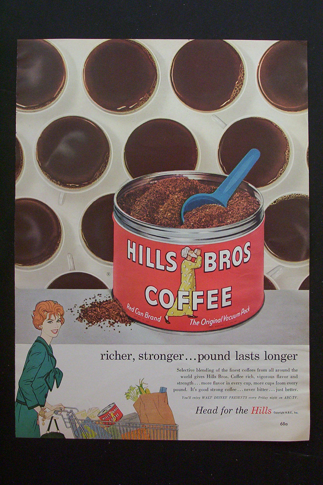 1959 Hills Brothers Coffee with How Many Cups You Get