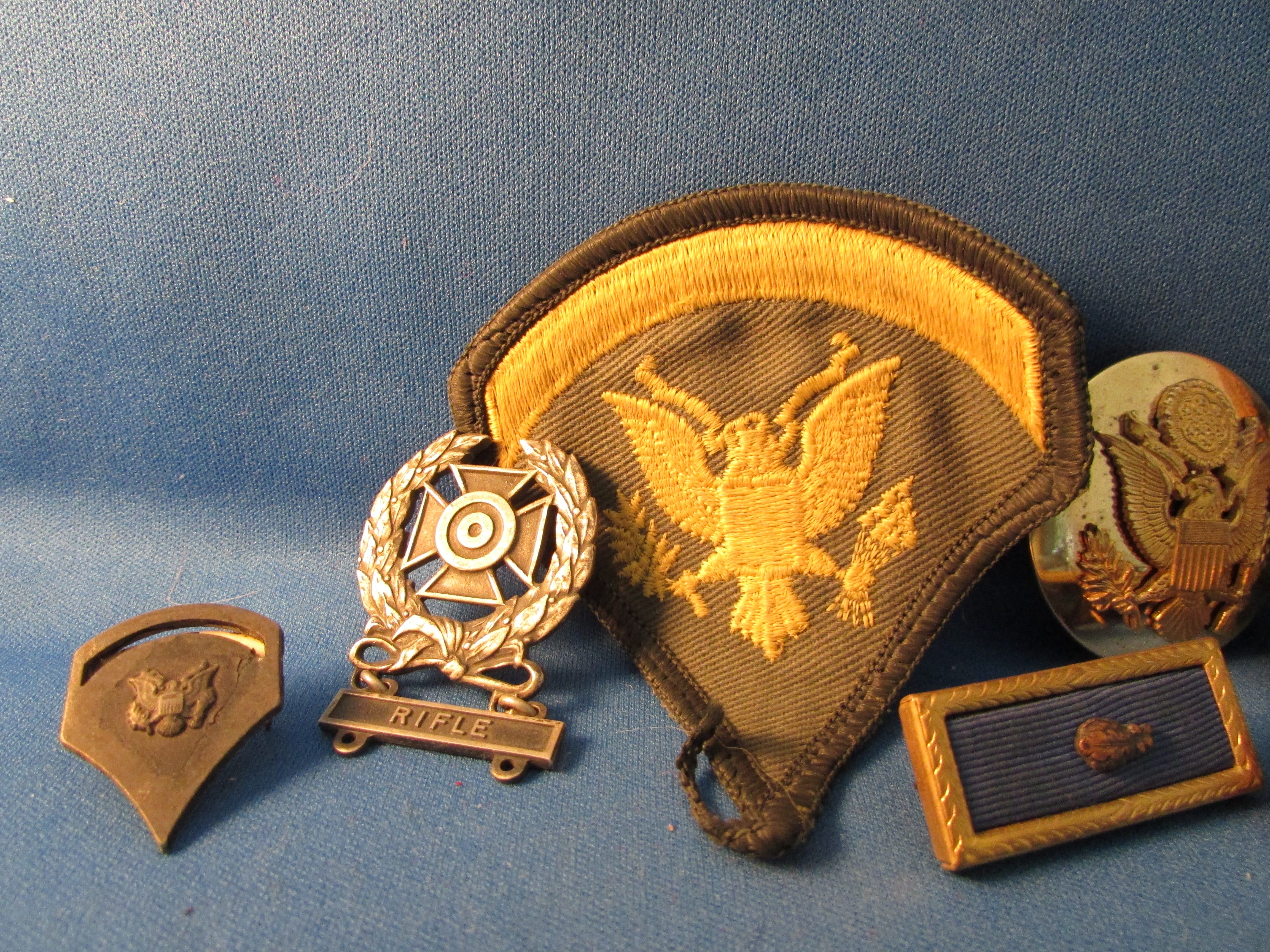 Military Group of Buttons and Pins