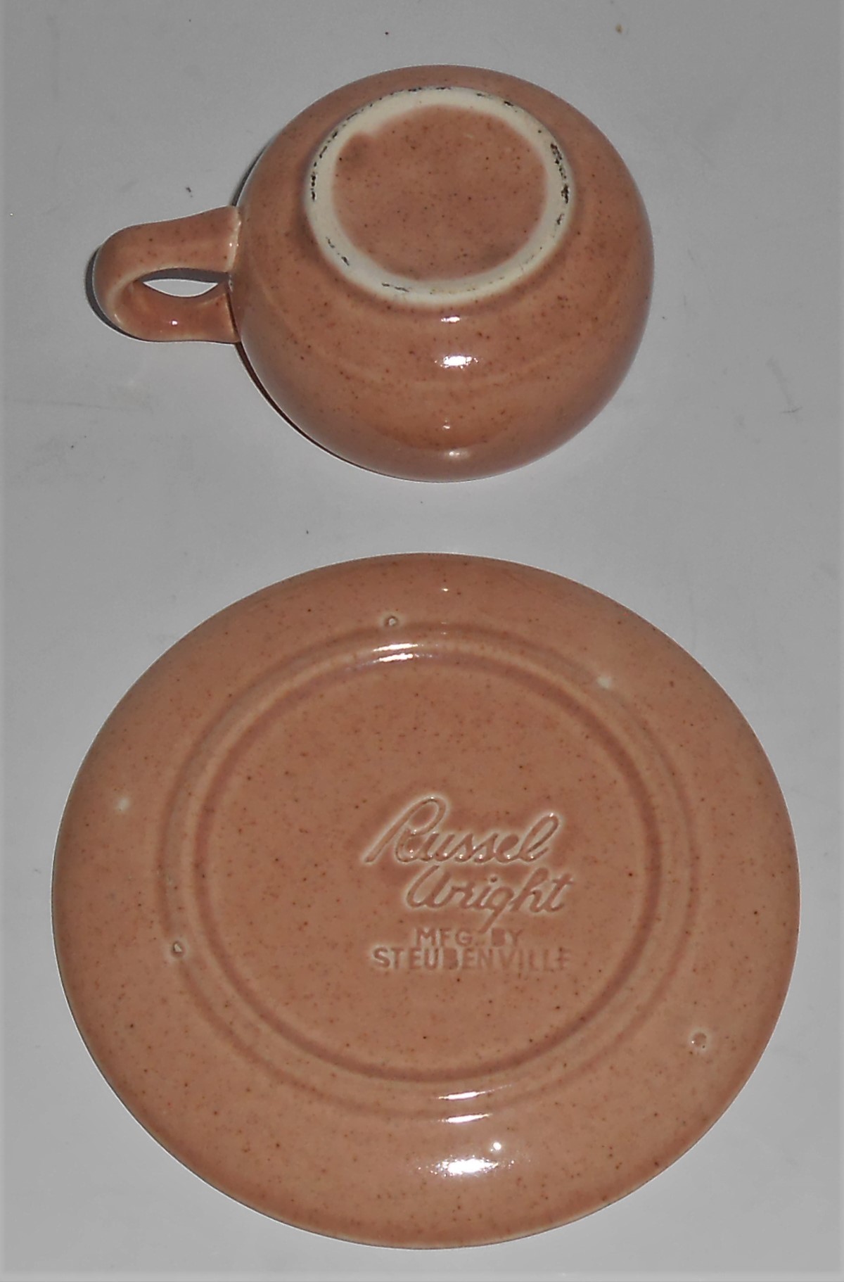 Russel Wright Pottery American Modern Coral Demitasse