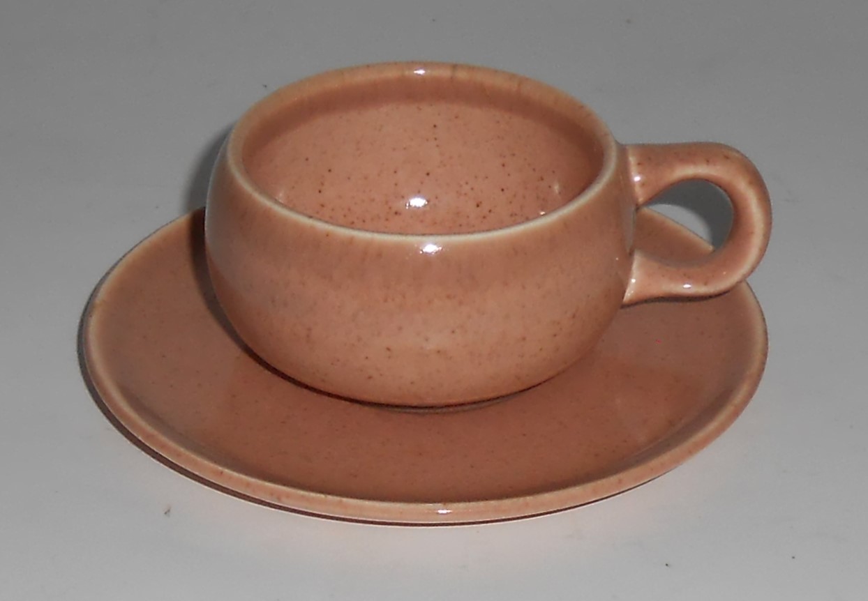 Russel Wright Pottery American Modern Coral Demitasse