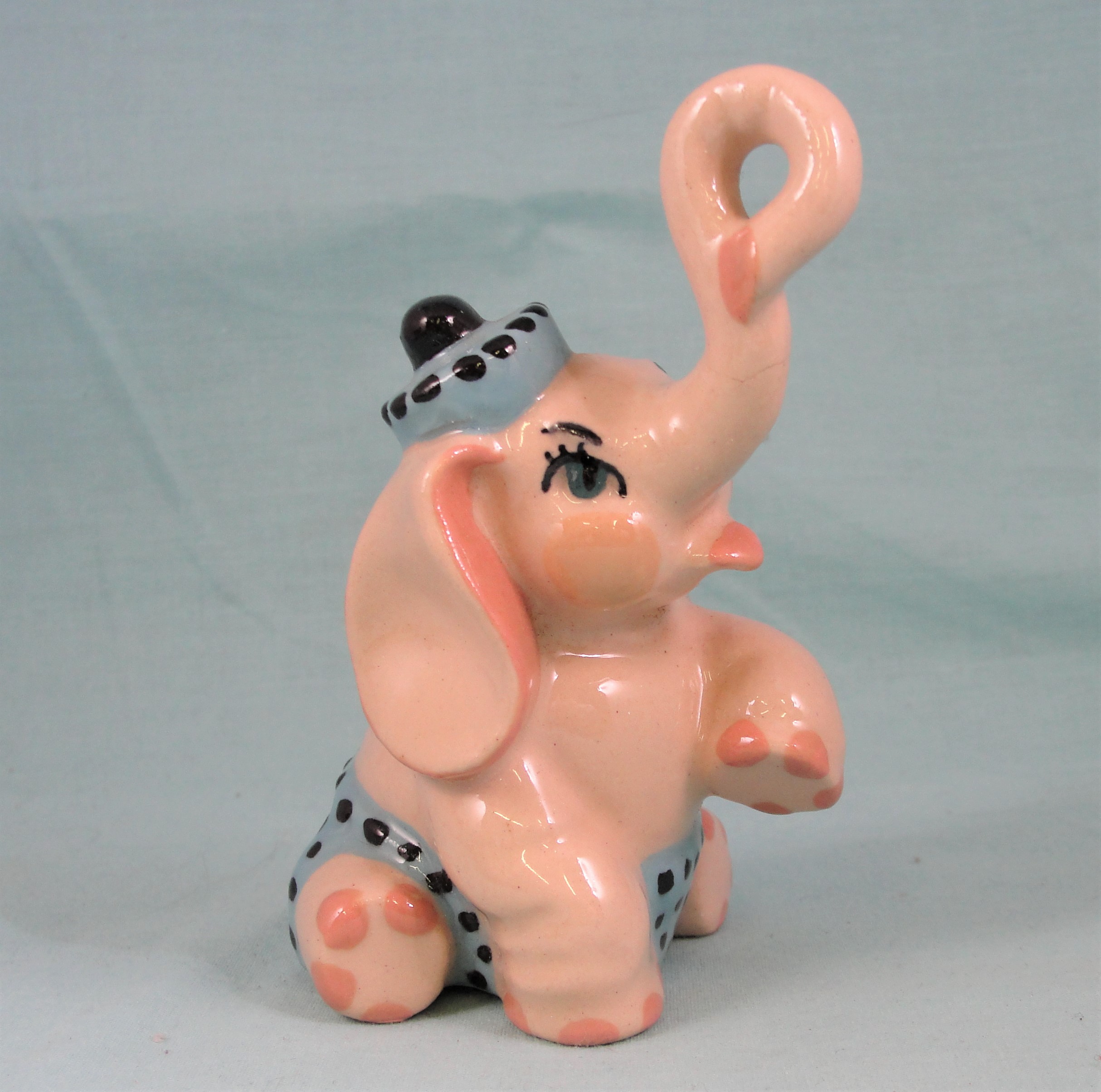 Ceramic Arts Studio Sitting Circus Elephant