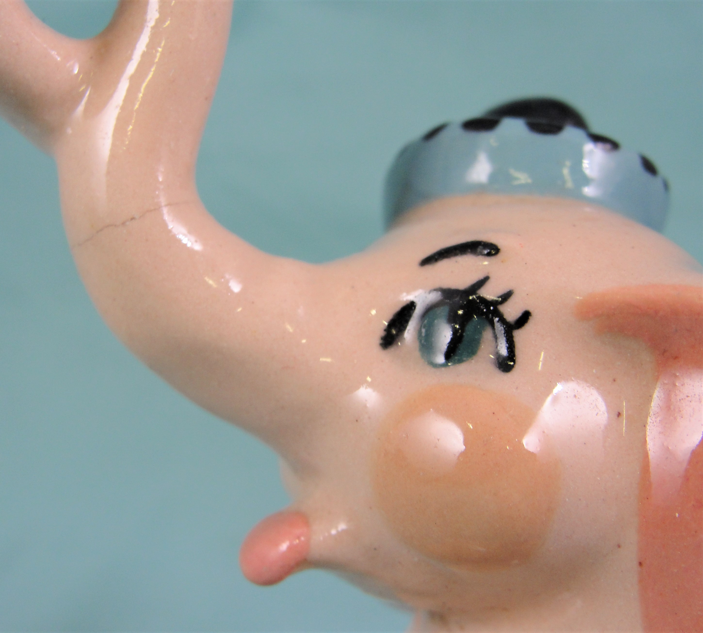 Ceramic Arts Studio Sitting Circus Elephant
