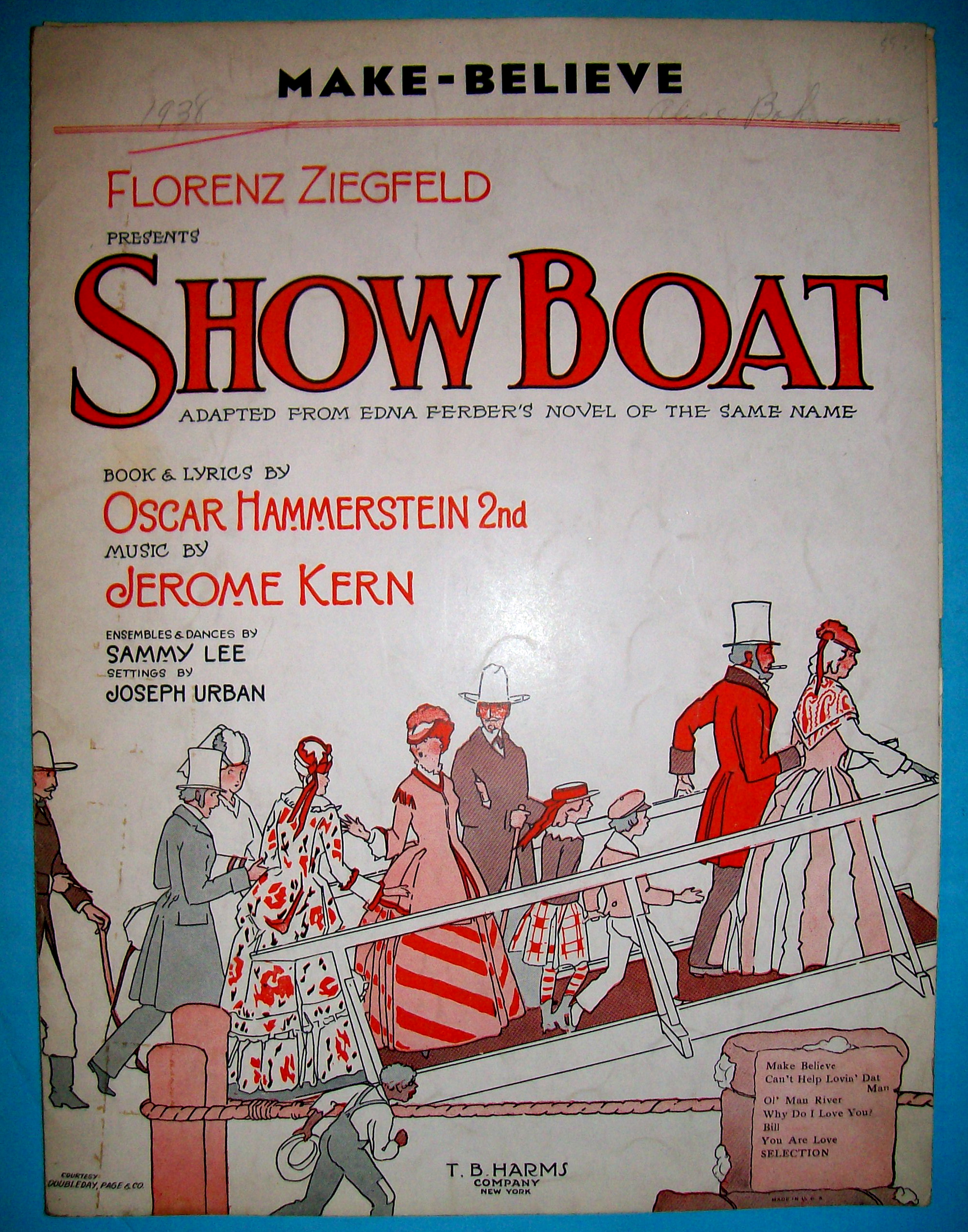 Sheet Music For 1927 Make Believe By Jerome Kern