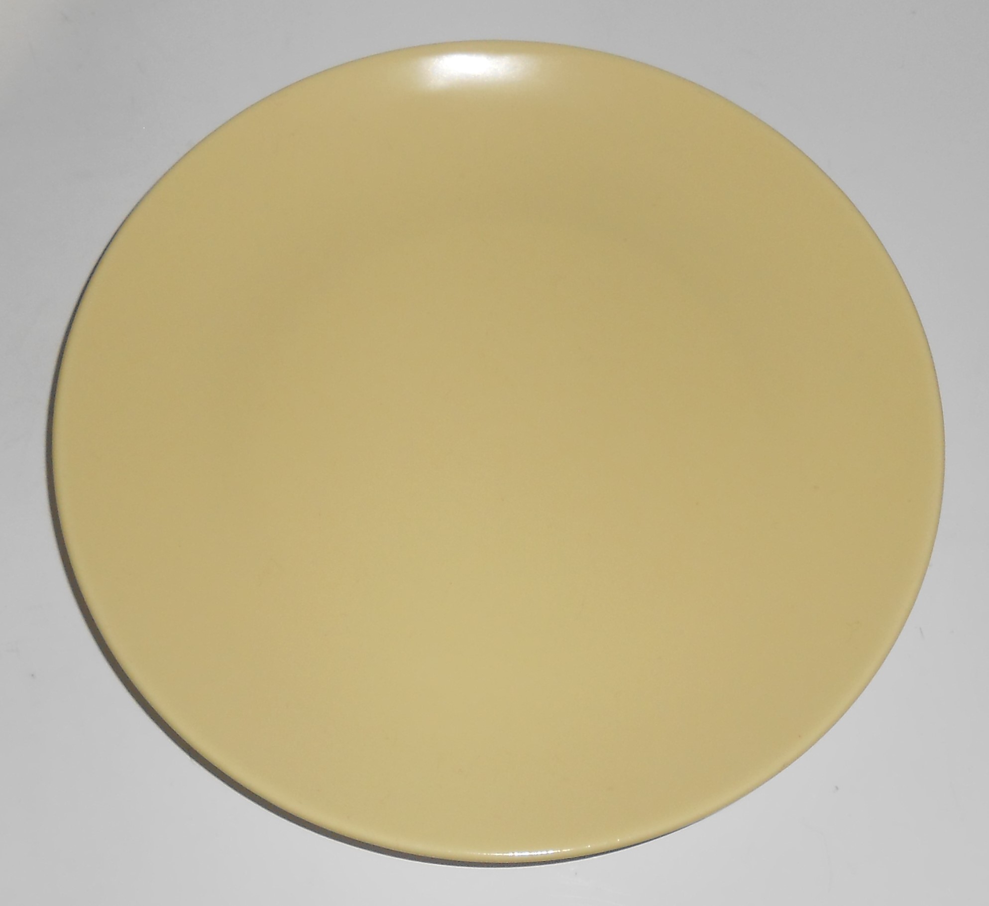 Catalina Pottery Rancho Duotone Ware Satin Yellow Plate