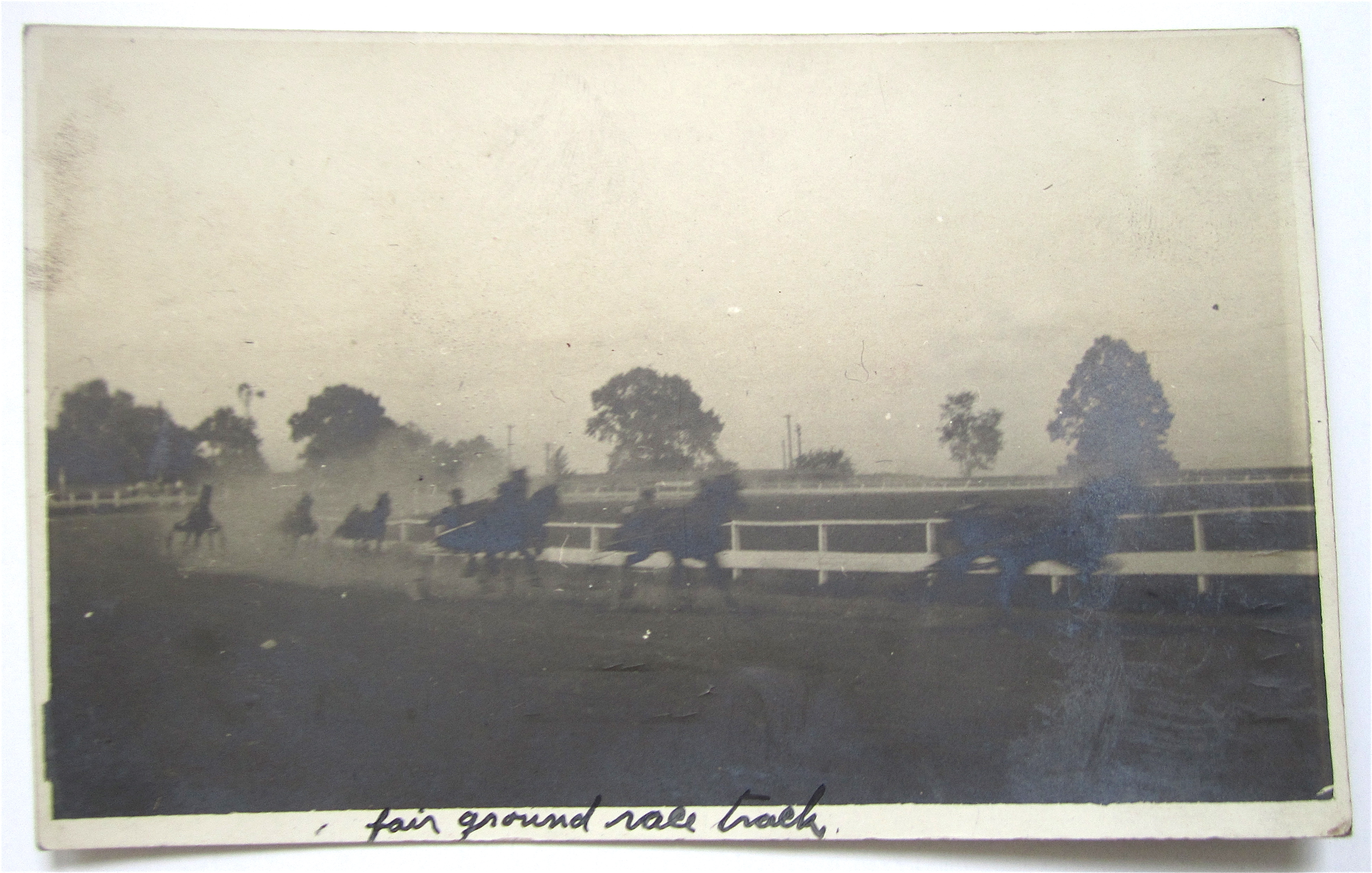 Fair Ground Race Track Postcard