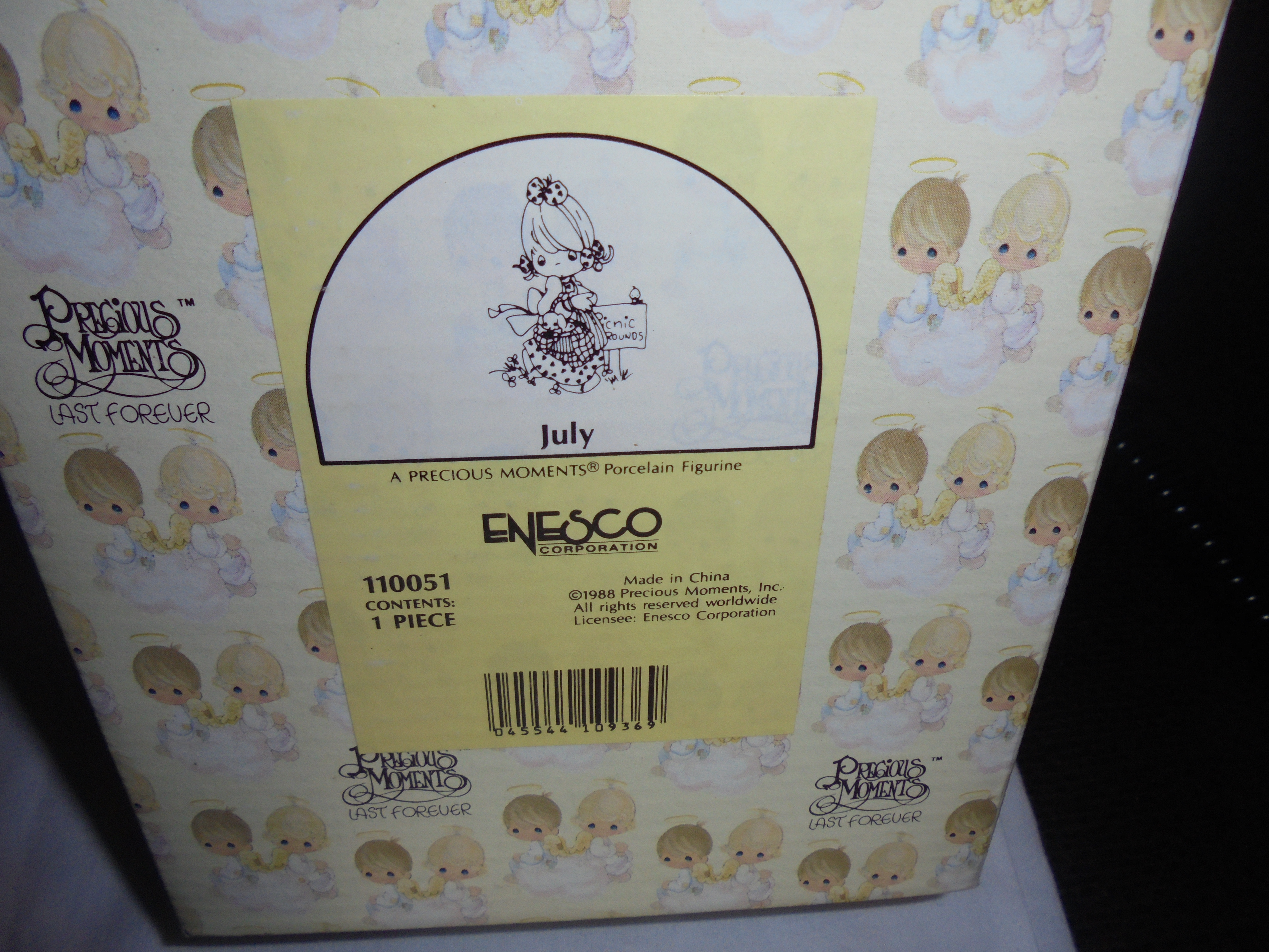 Precious Moments July Figurine 110051 1988