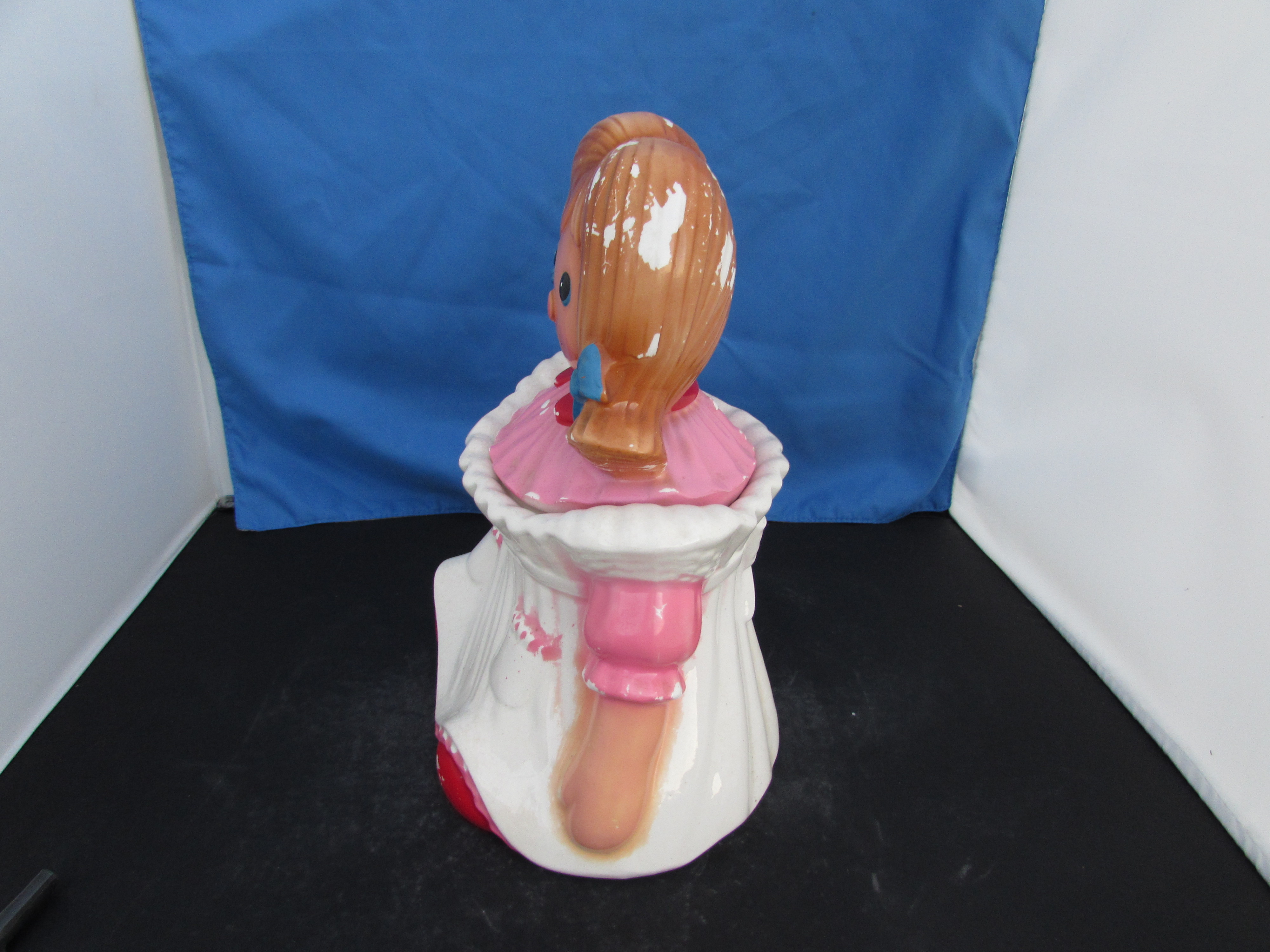Pretty Ann Metlox Cookie Jar some call her Raggedy Ann