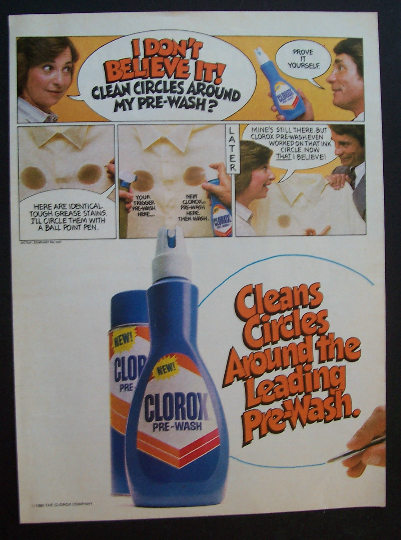 1981 Clorox Pre - Wash