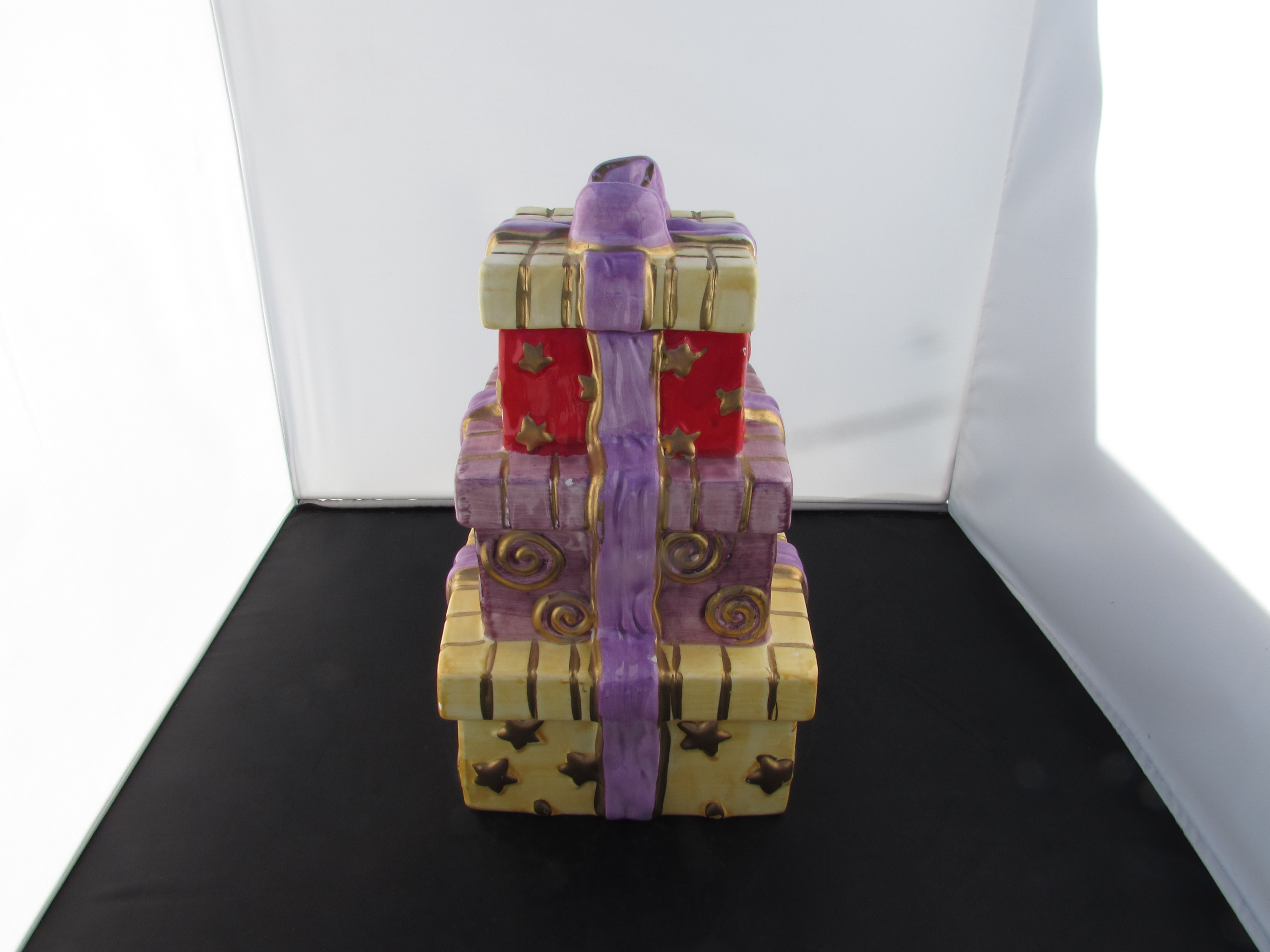 Stack of Christmas Presents Cookie Jar Gift Present