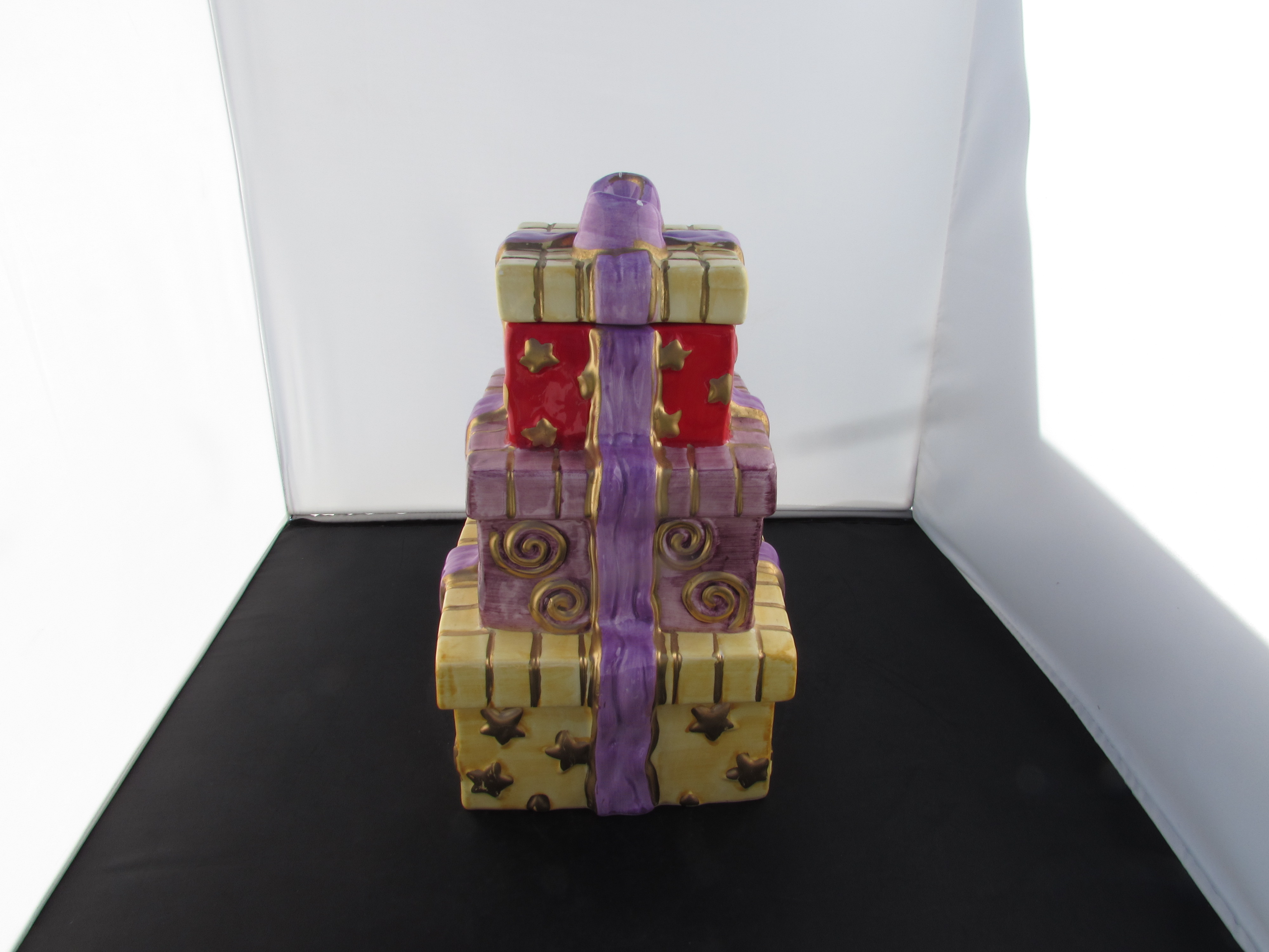 Stack of Christmas Presents Cookie Jar Gift Present