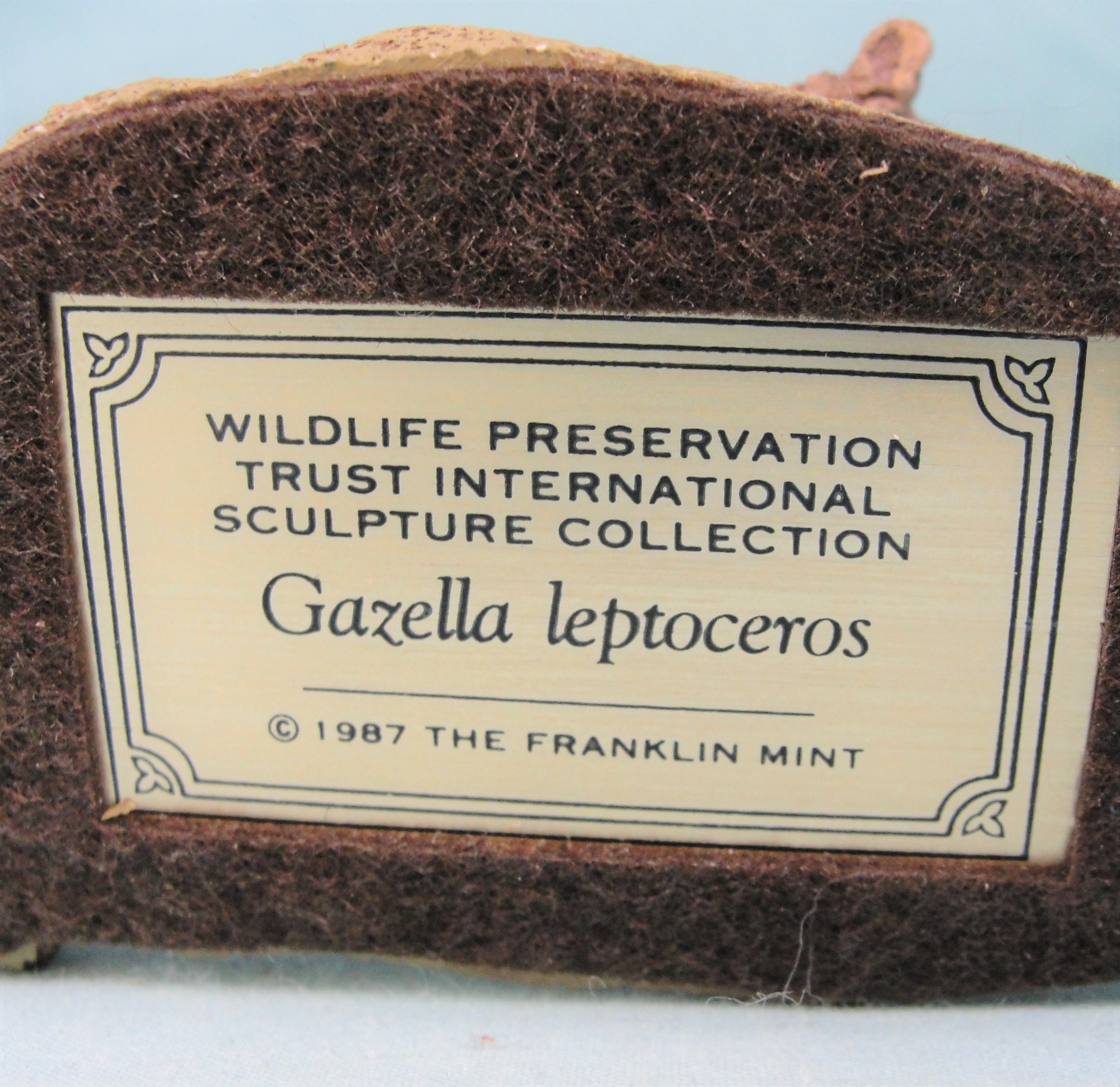 Franklin Mint Wildlife Preservation Trust Rhim Gazelle