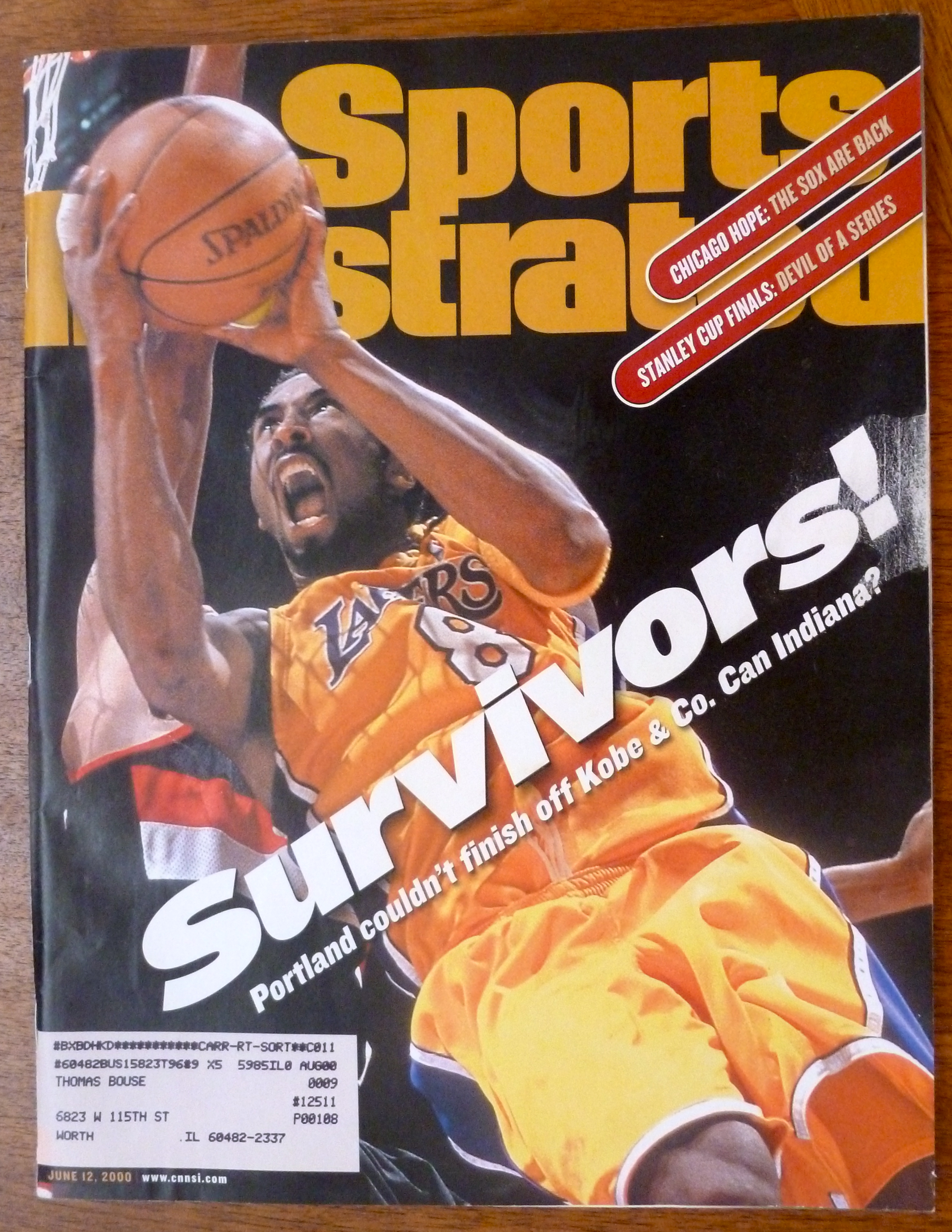 Sports Illustrated Magazine-June 12, 2000-Kobe Bryant