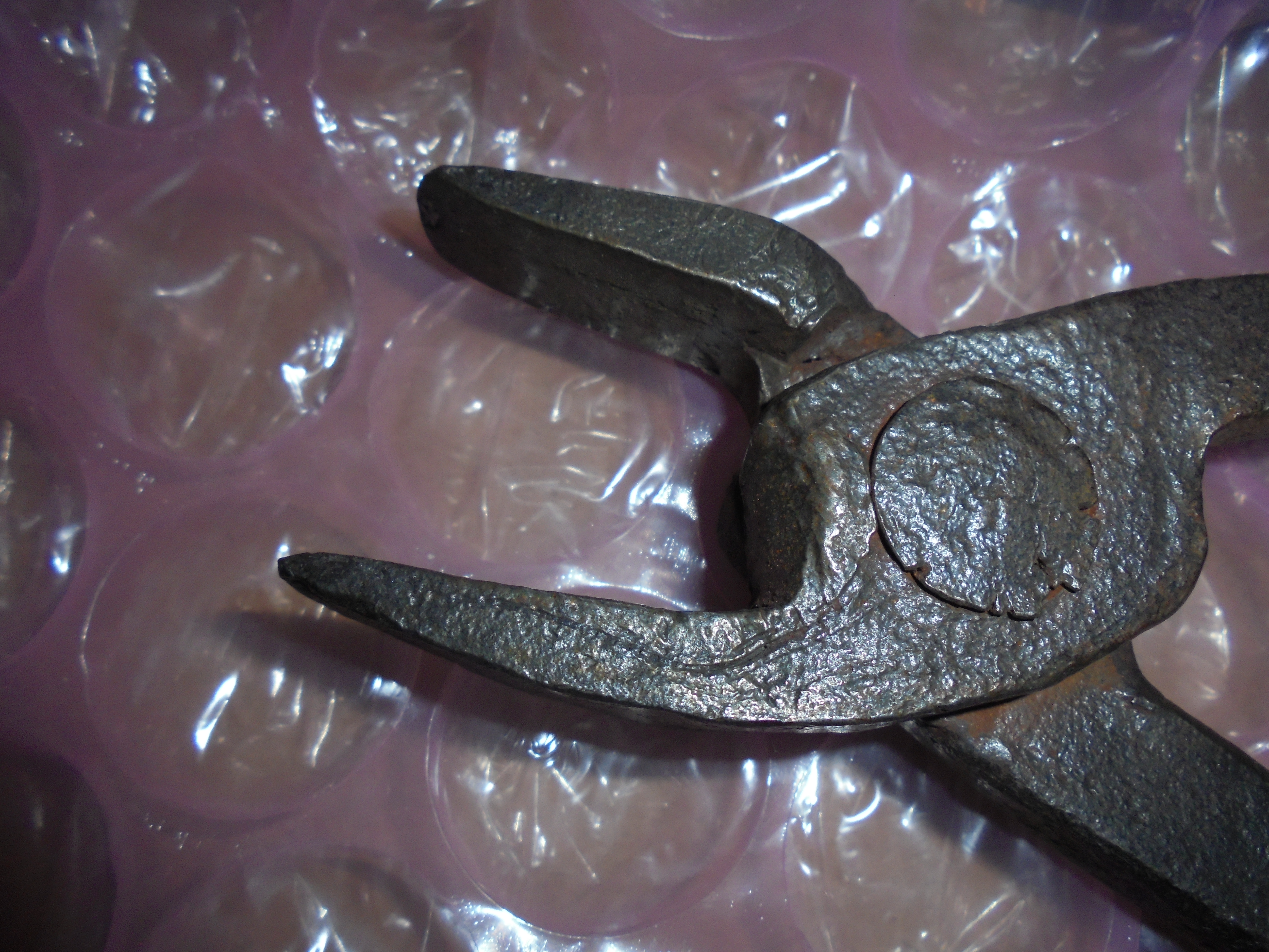 Cast Iron Blacksmith Tongs Hand Forged