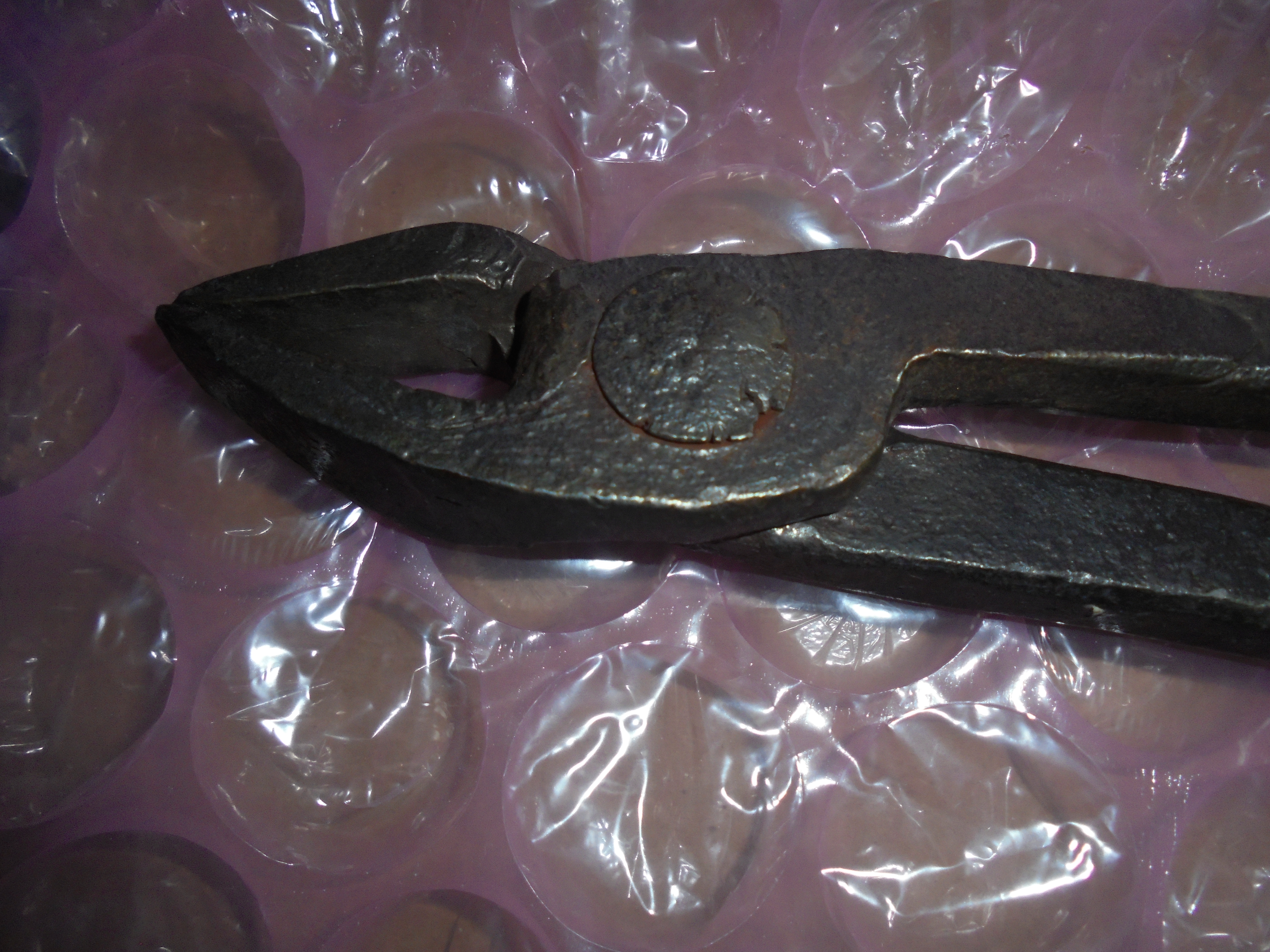 Cast Iron Blacksmith Tongs Hand Forged