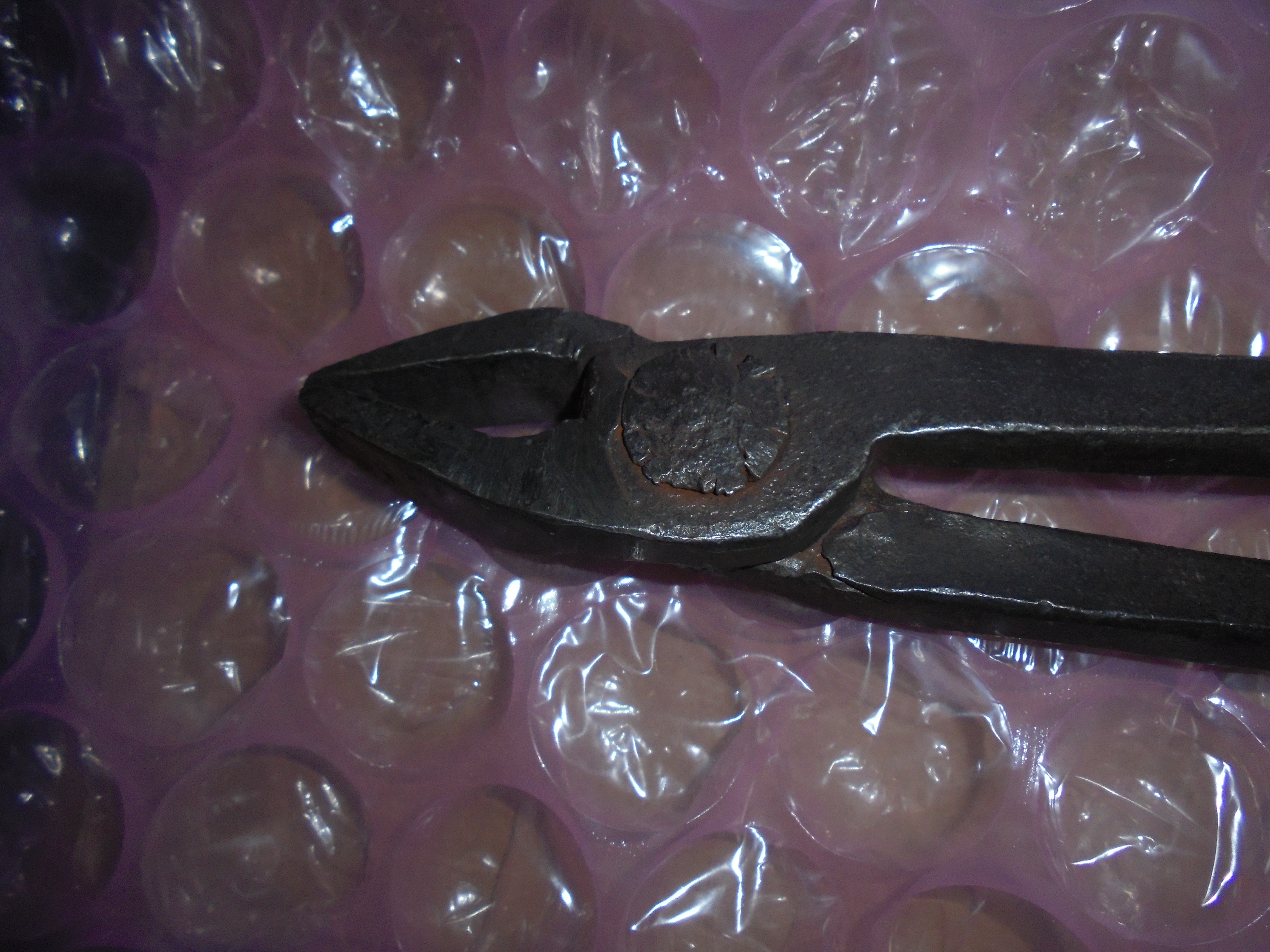 Cast Iron Blacksmith Tongs Hand Forged