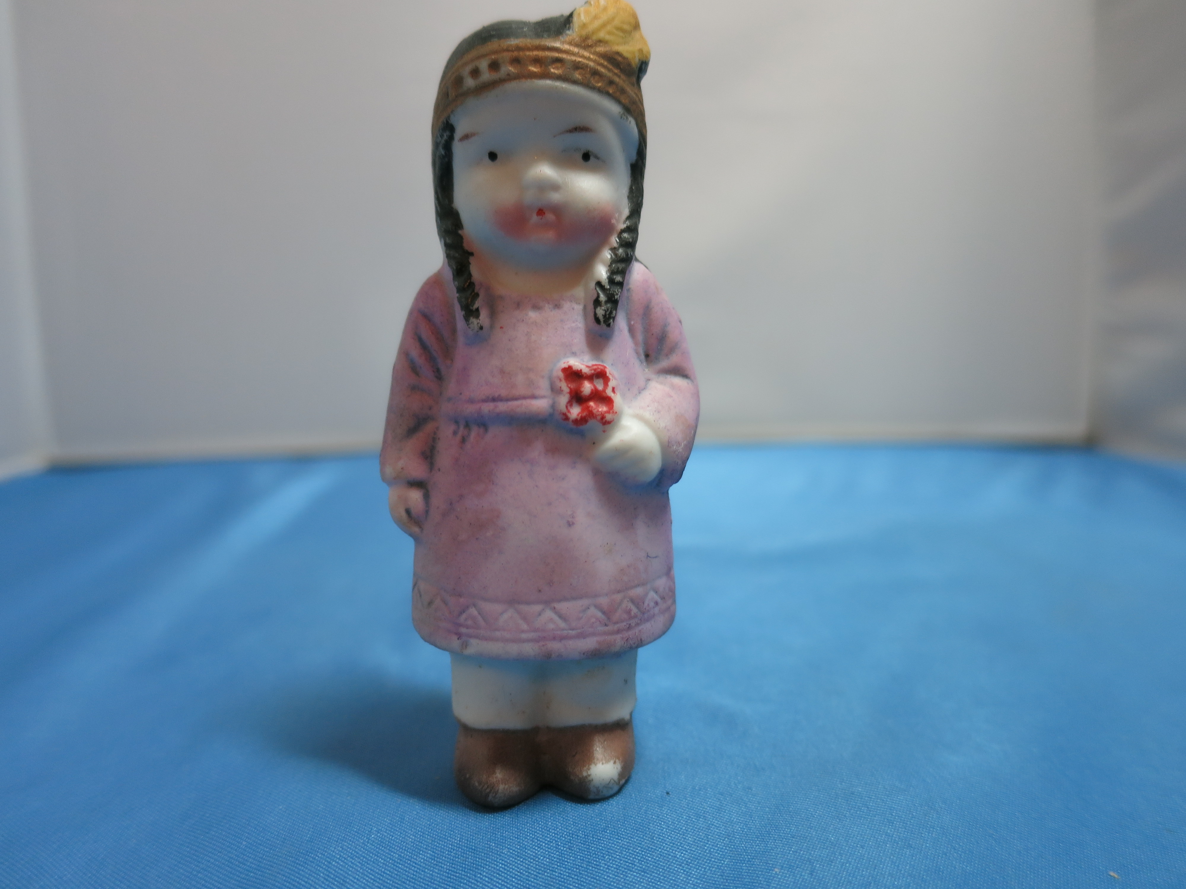 Frozen Charlotte Penny Doll Japan Indian Girl Figurine