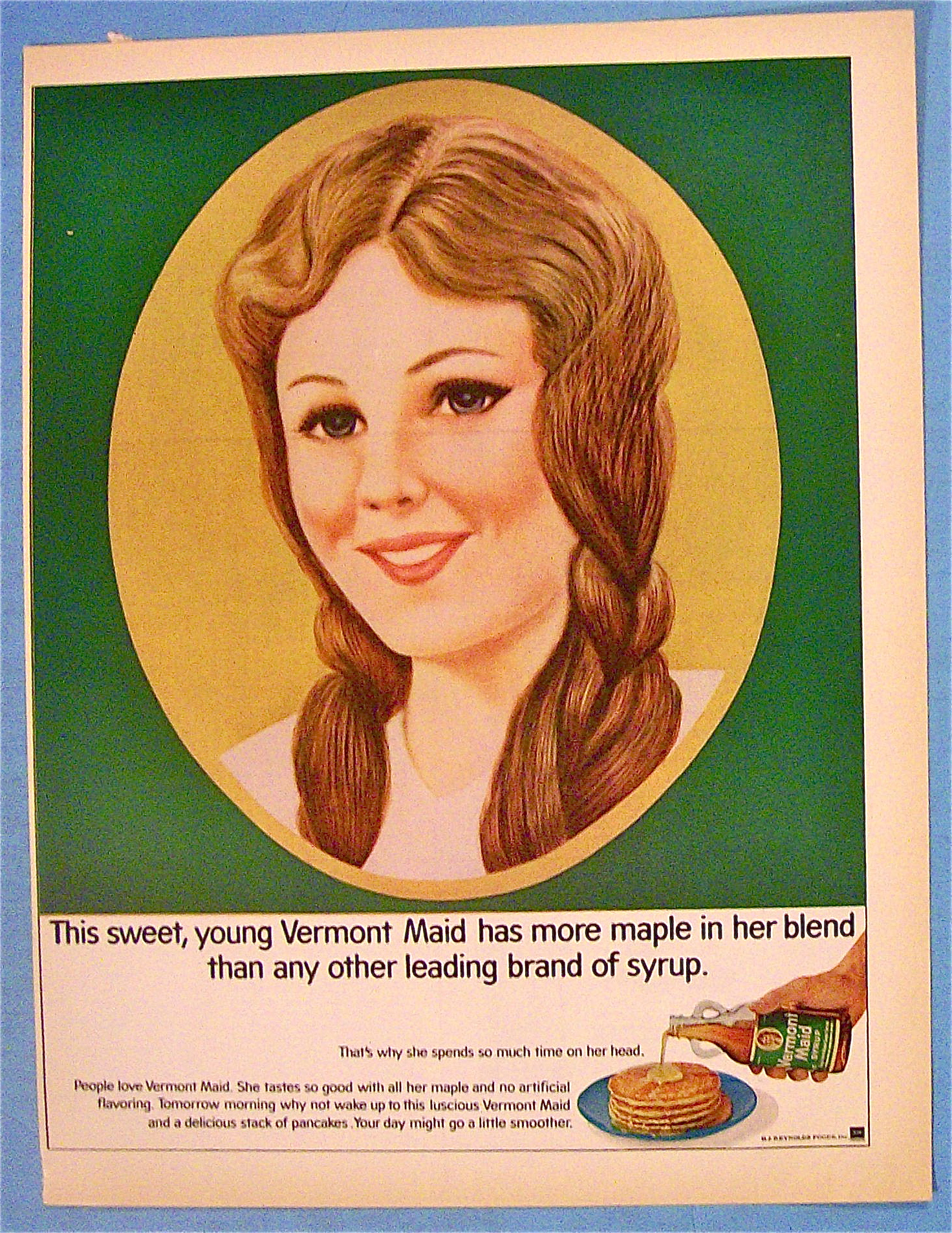 1967 Vermont Maid Syrup with Lovely Sweet Vermont Maid