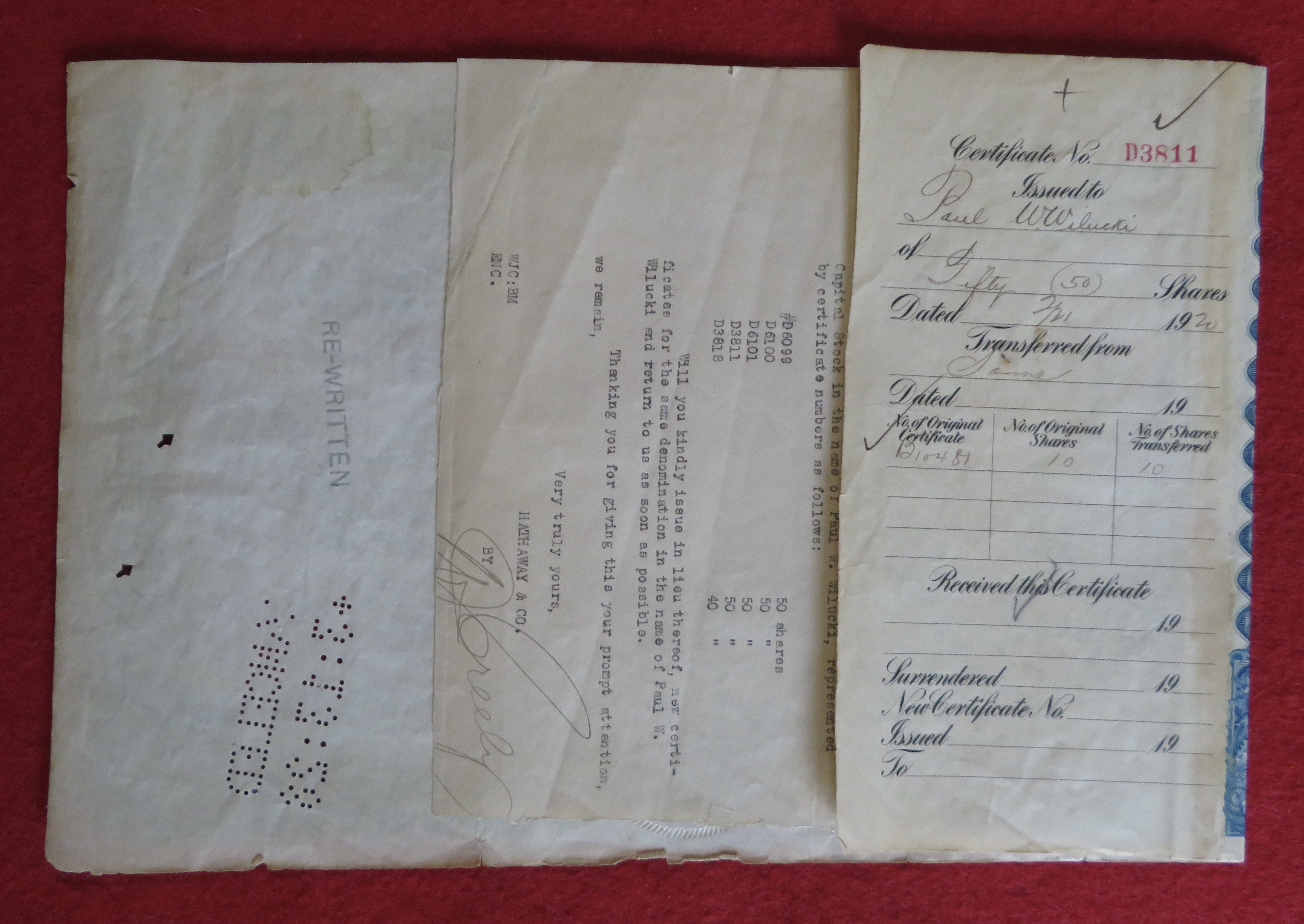 1920 Butler Brothers Catalogue Co Stock Certificate