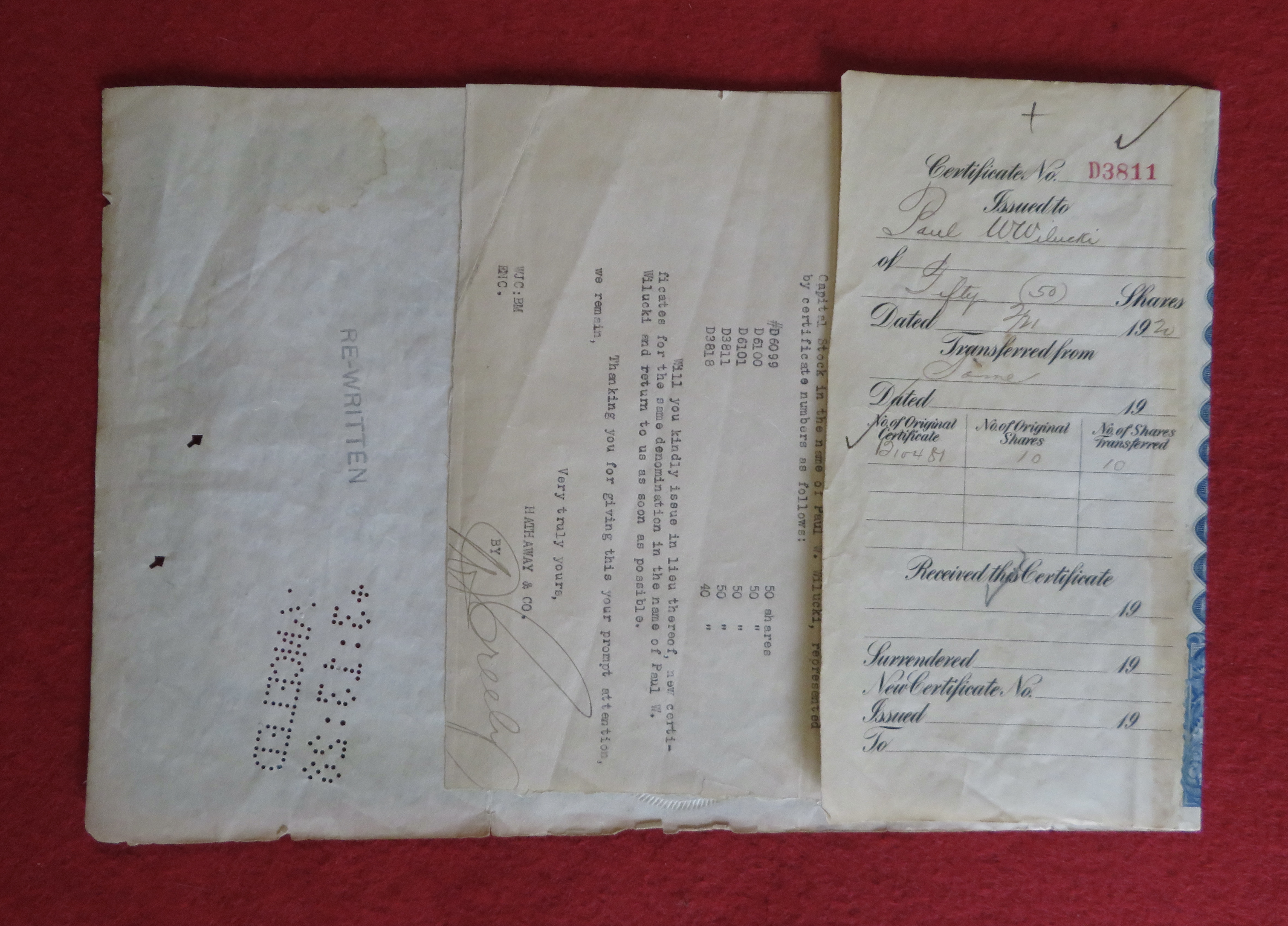 1920 Butler Brothers Catalogue Co Stock Certificate