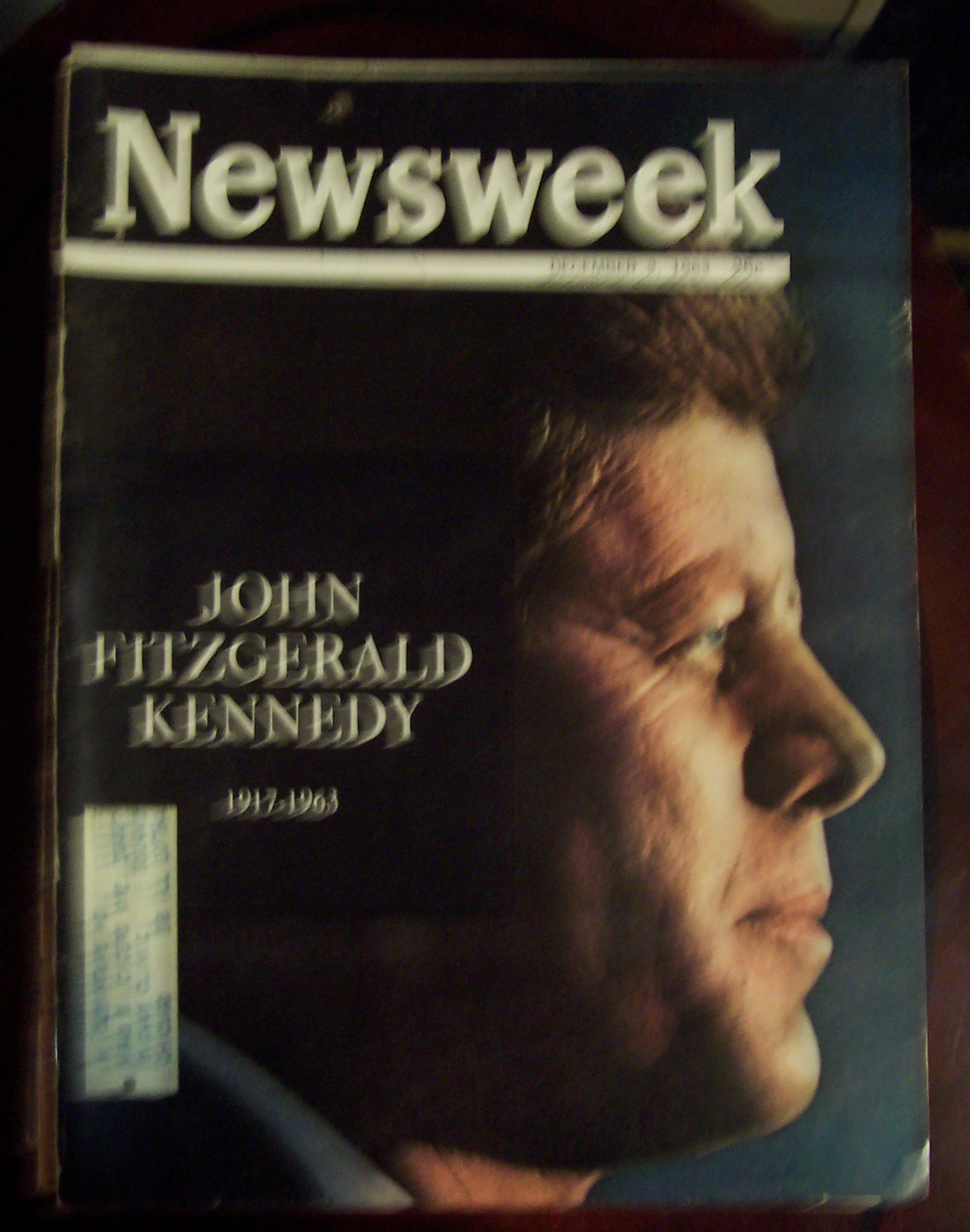 Dec 2. 1963- John Fitzgerald Kennedy