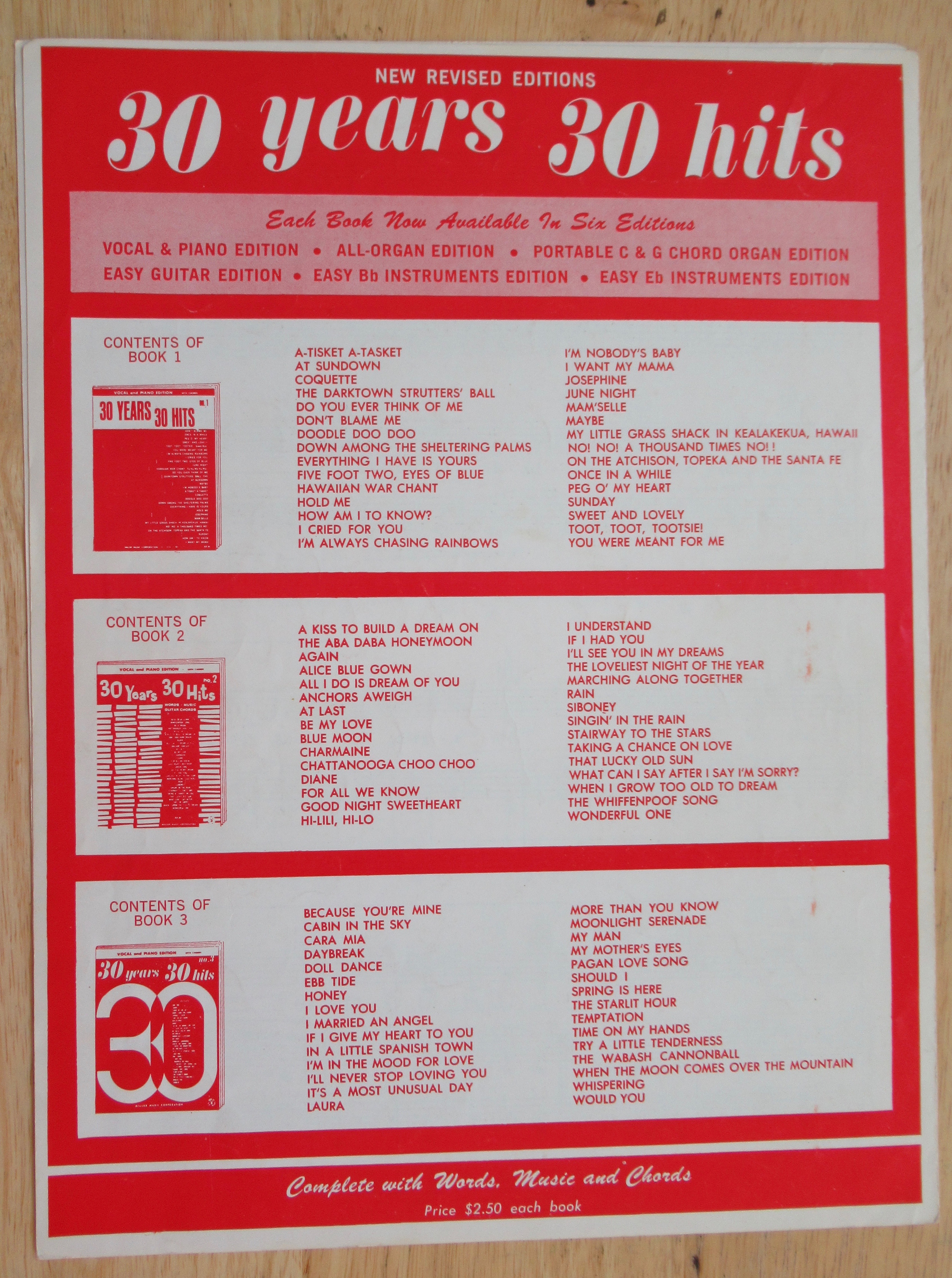 1952 Hi-Lili, Hi-Lo Sheet Music